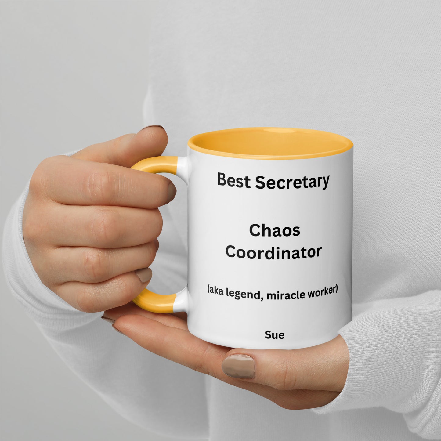 Personalised Surgical Secretary Mug with Colour Inside