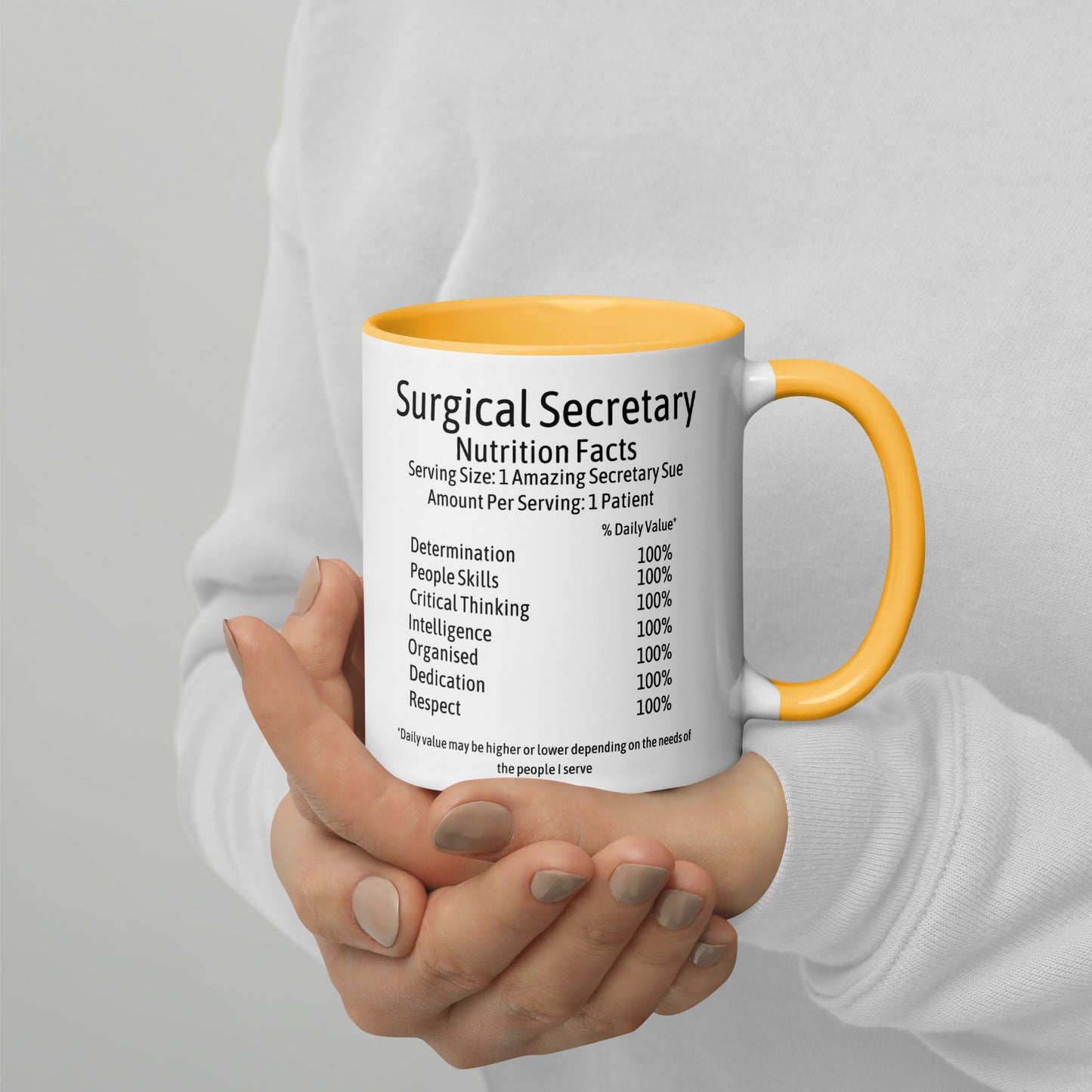Personalised Surgical Secretary Mug with Colour Inside