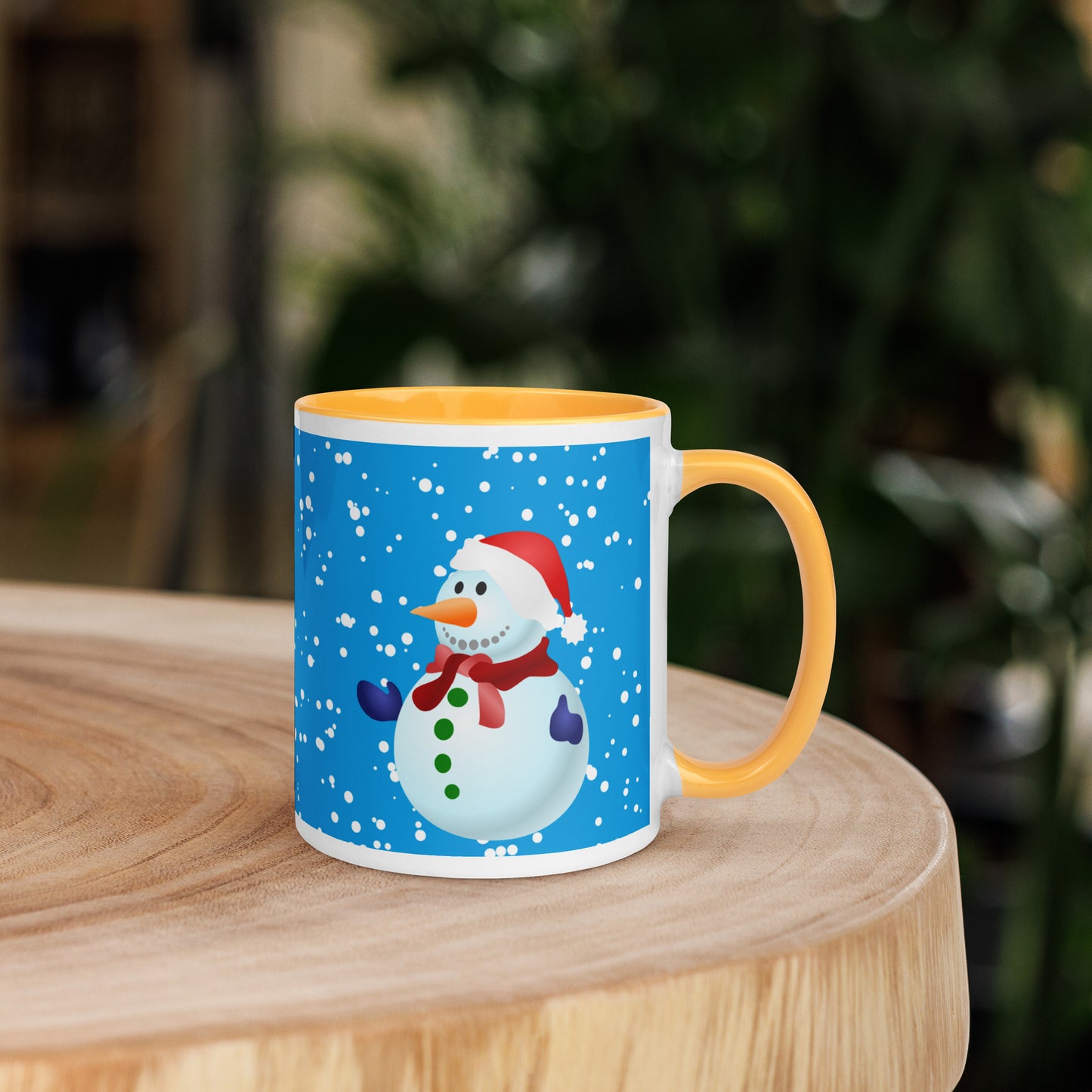 SnowMen Mug with Colour Inside