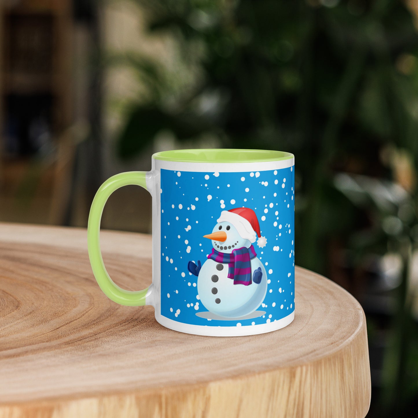 SnowMen Mug with Colour Inside