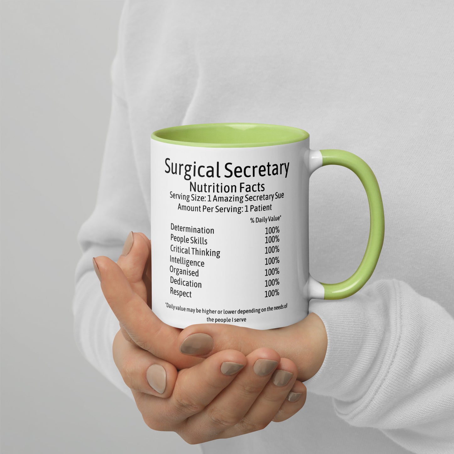 Personalised Surgical Secretary Mug with Colour Inside