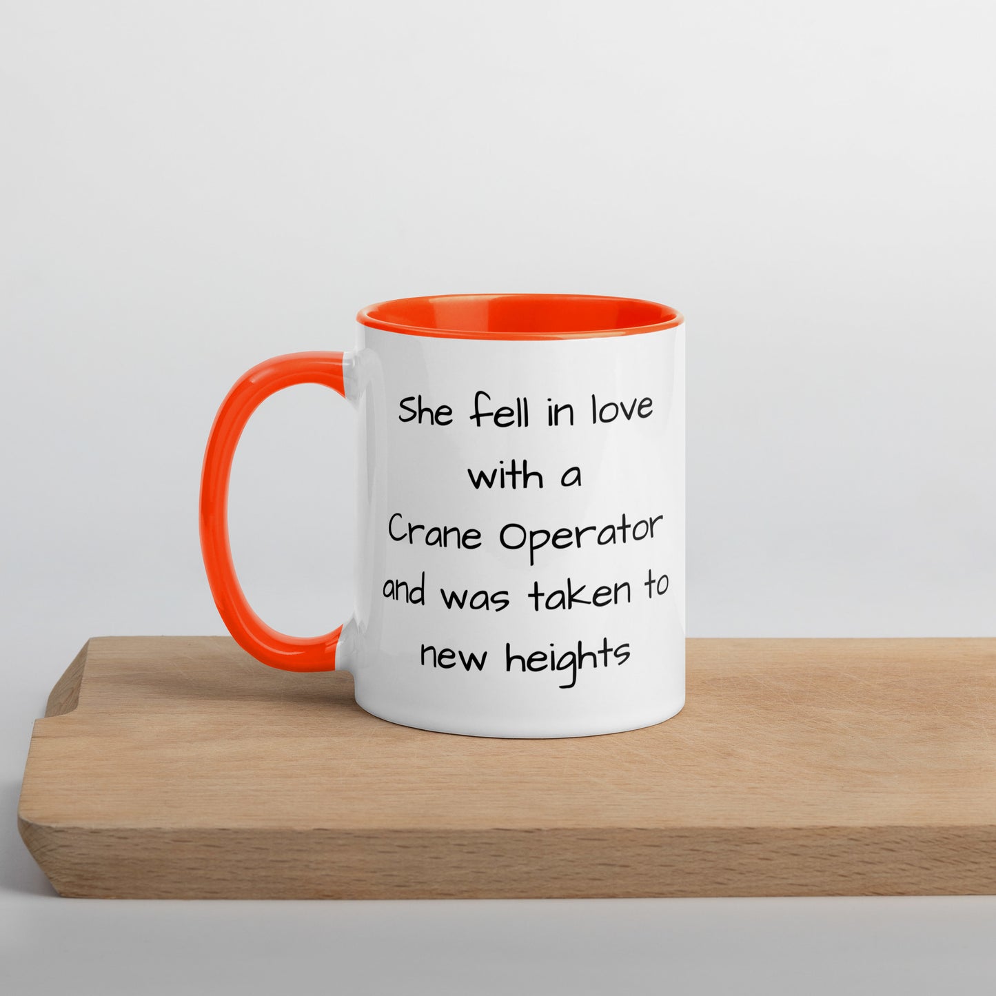 Crane Operator Mug with Color Inside