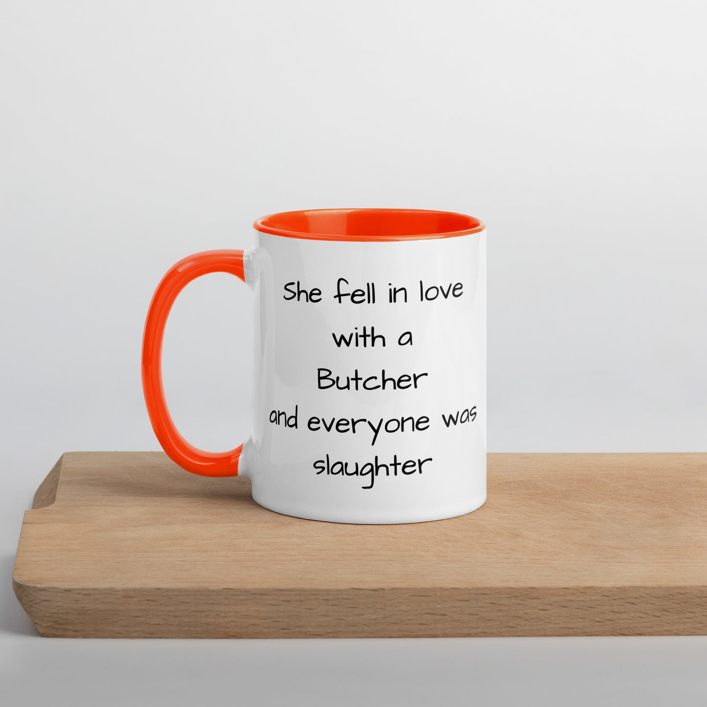 Butcher Mug with Color Inside