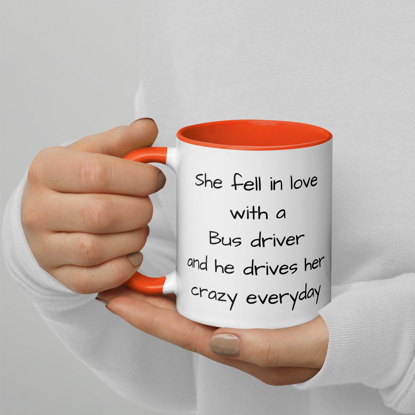 Bus Driver Mug with Color Inside