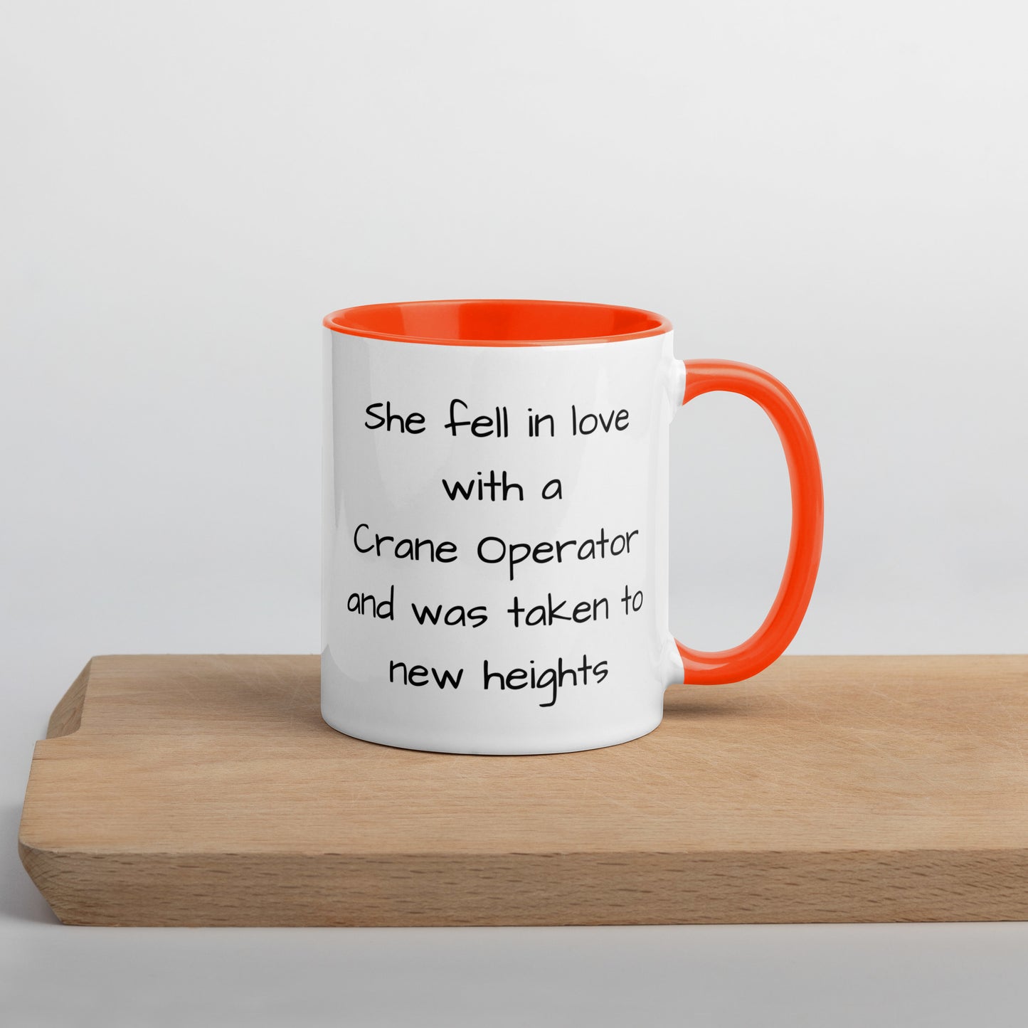 Crane Operator Mug with Color Inside
