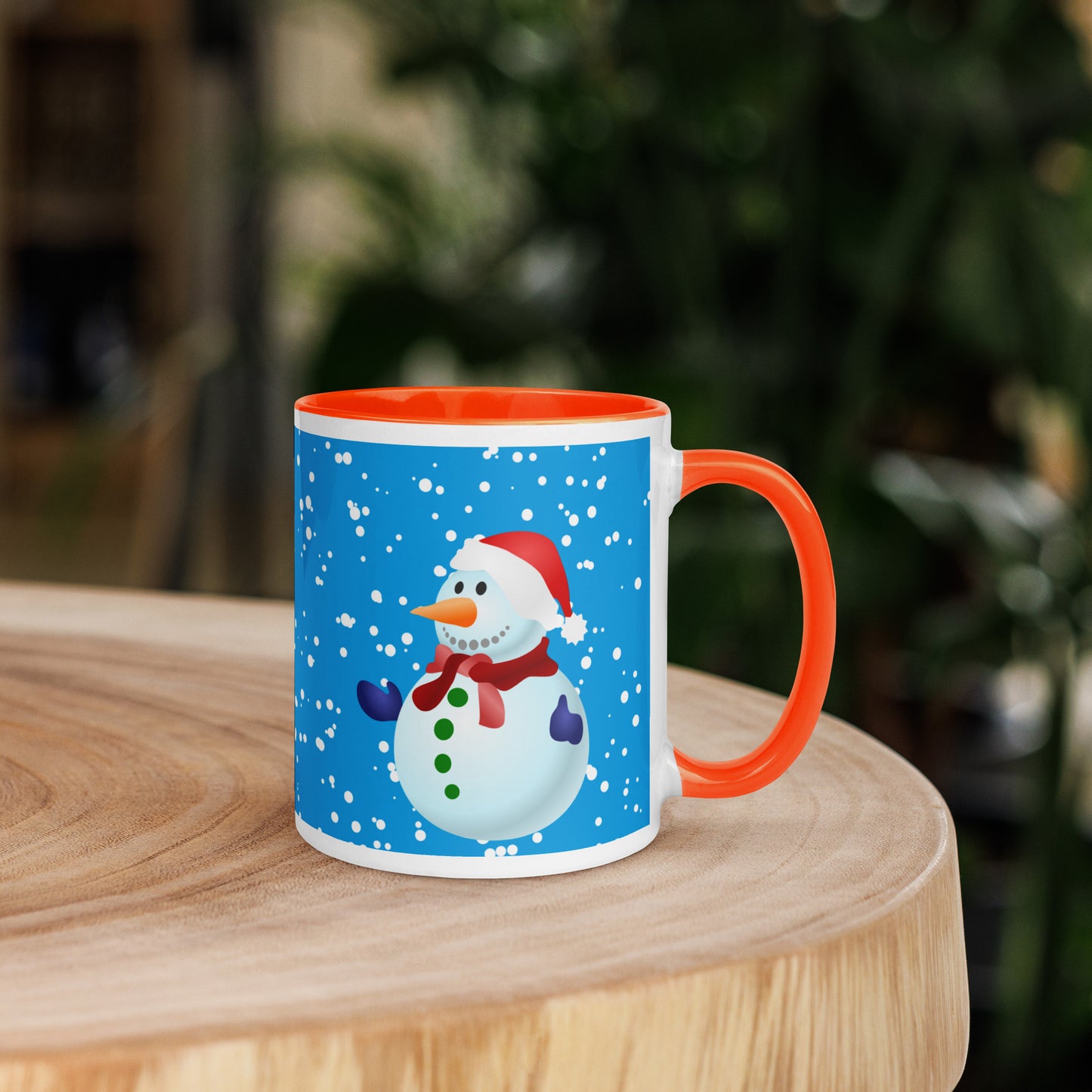 SnowMen Mug with Colour Inside