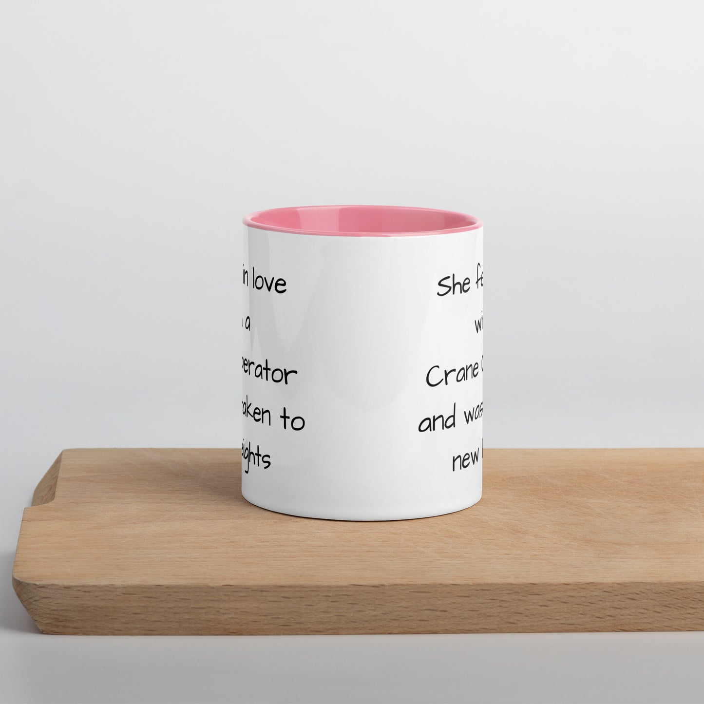 Crane Operator Mug with Color Inside