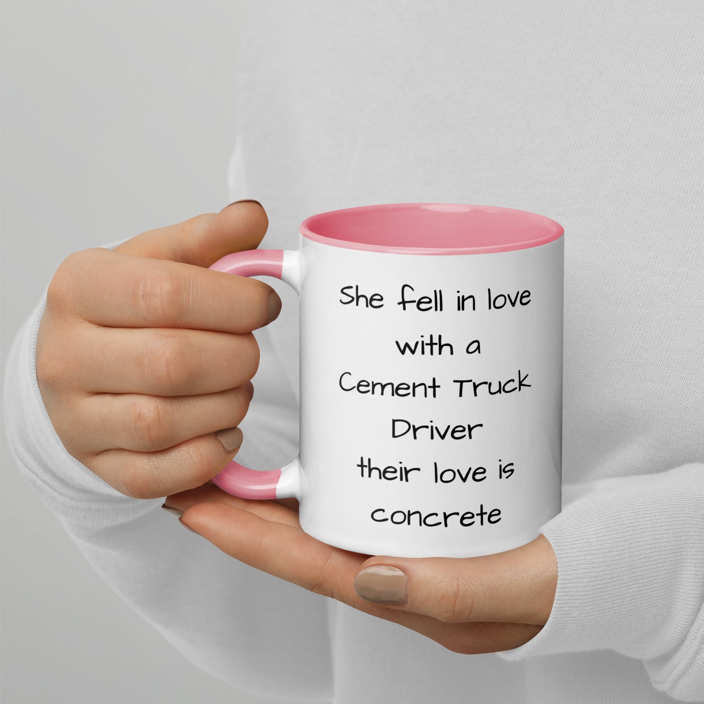 Cement Truck Driver Mug with Color Inside