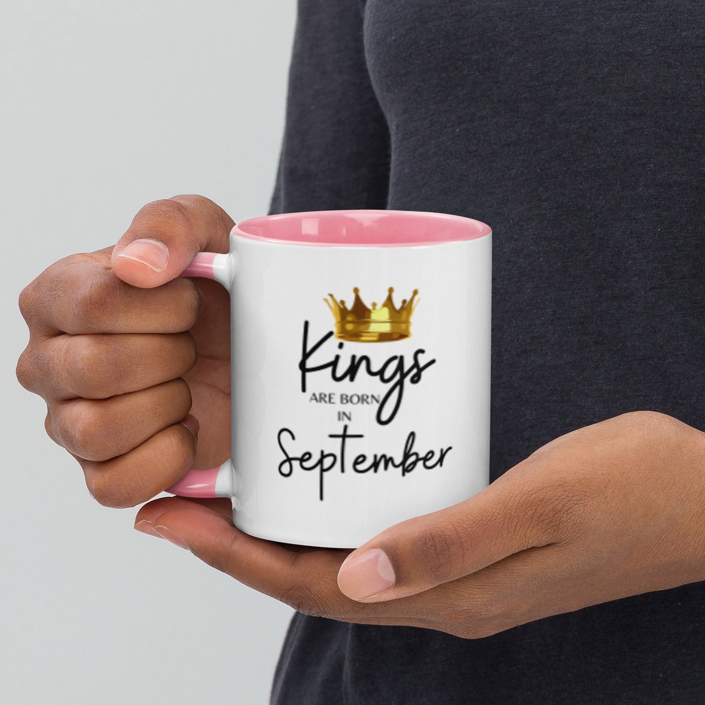 Kings Are Born In September Mug with Colour Inside