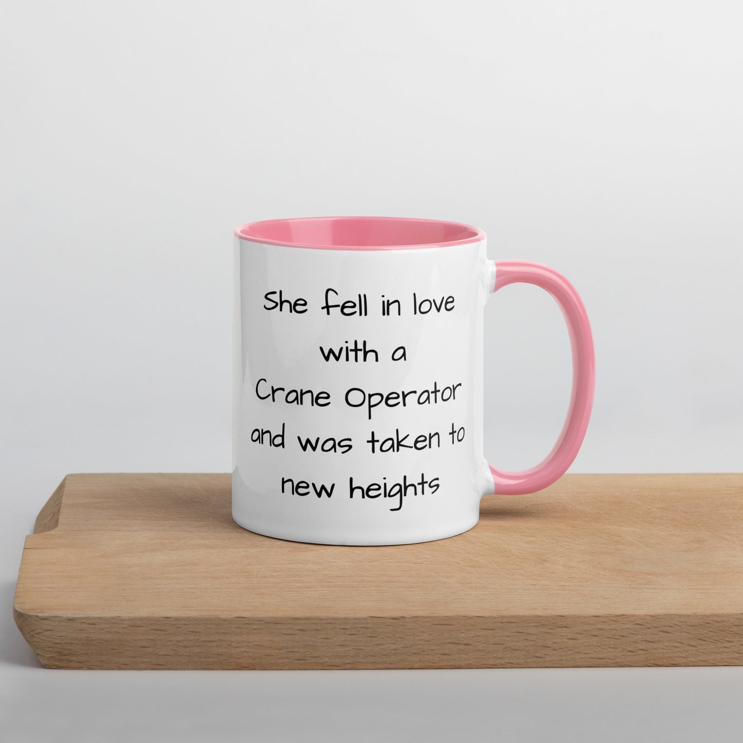 Crane Operator Mug with Color Inside