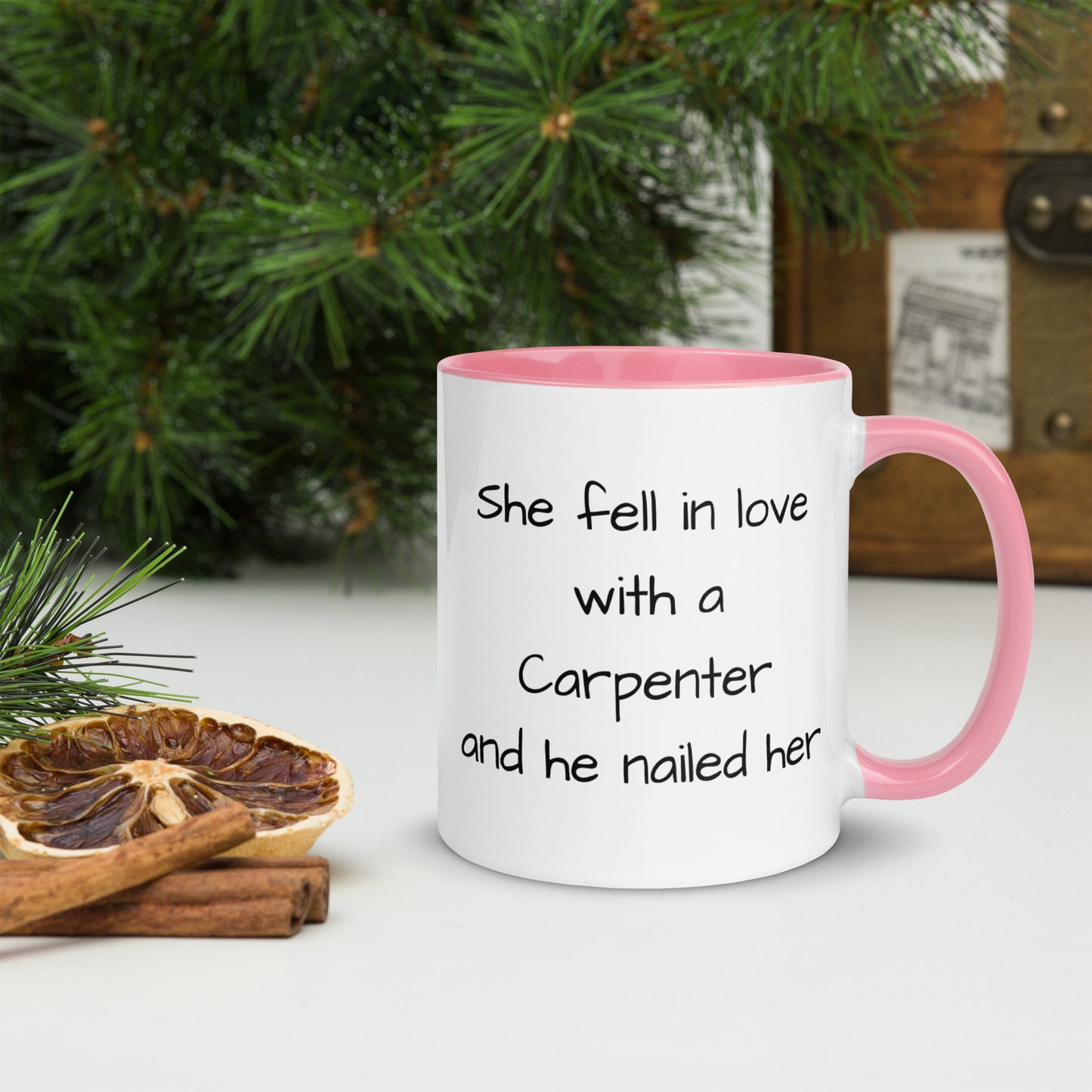 Carpenter Mug with Color Inside