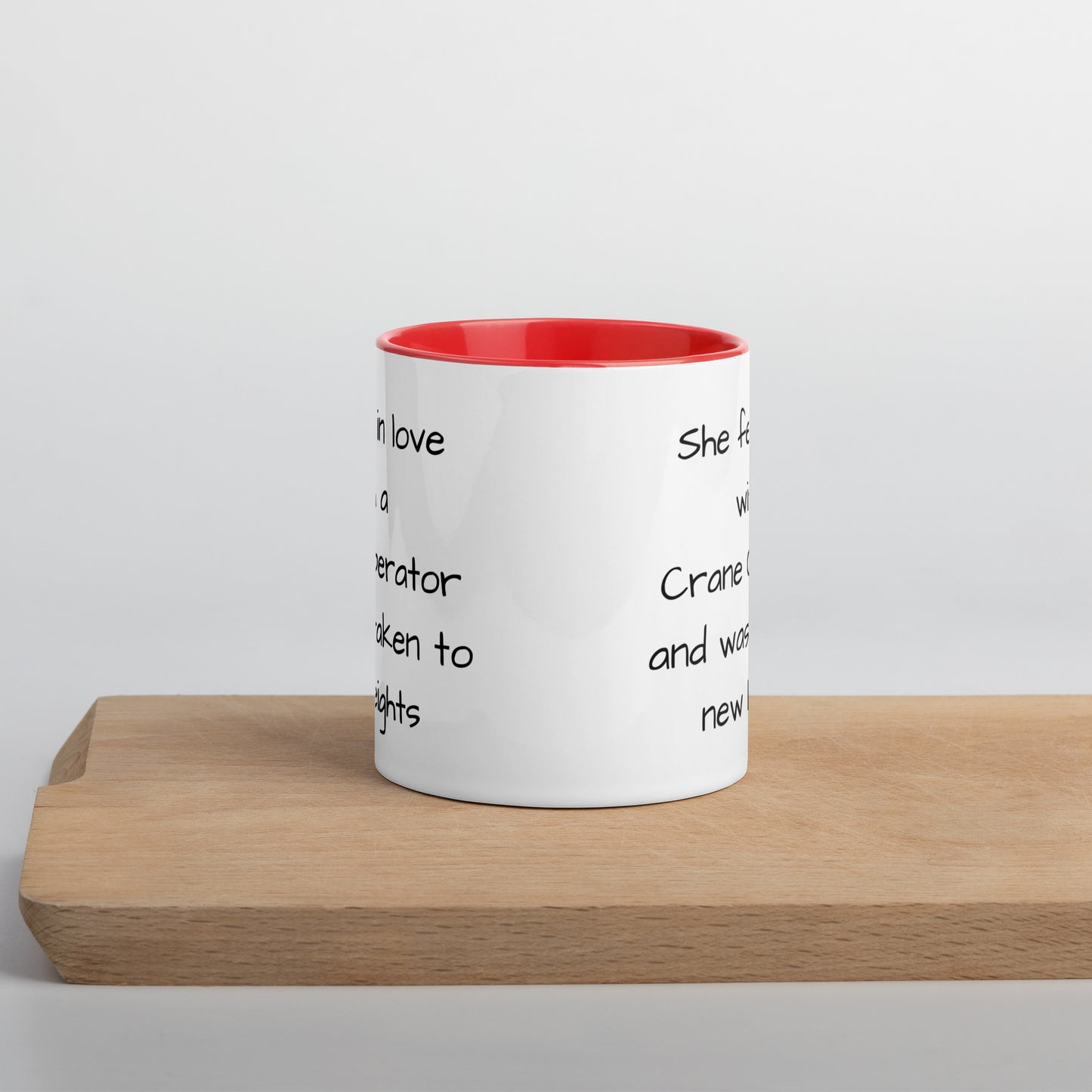 Crane Operator Mug with Color Inside