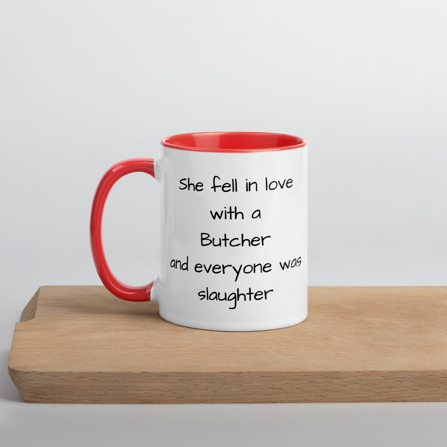 Butcher Mug with Color Inside