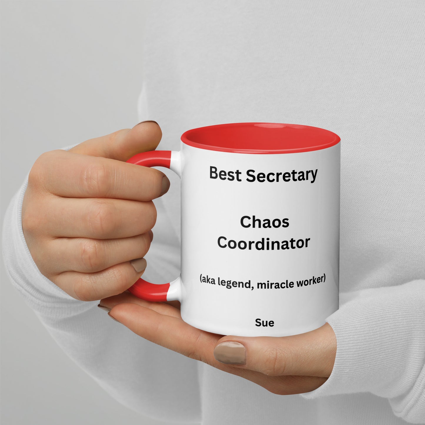 Personalised Surgical Secretary Mug with Colour Inside