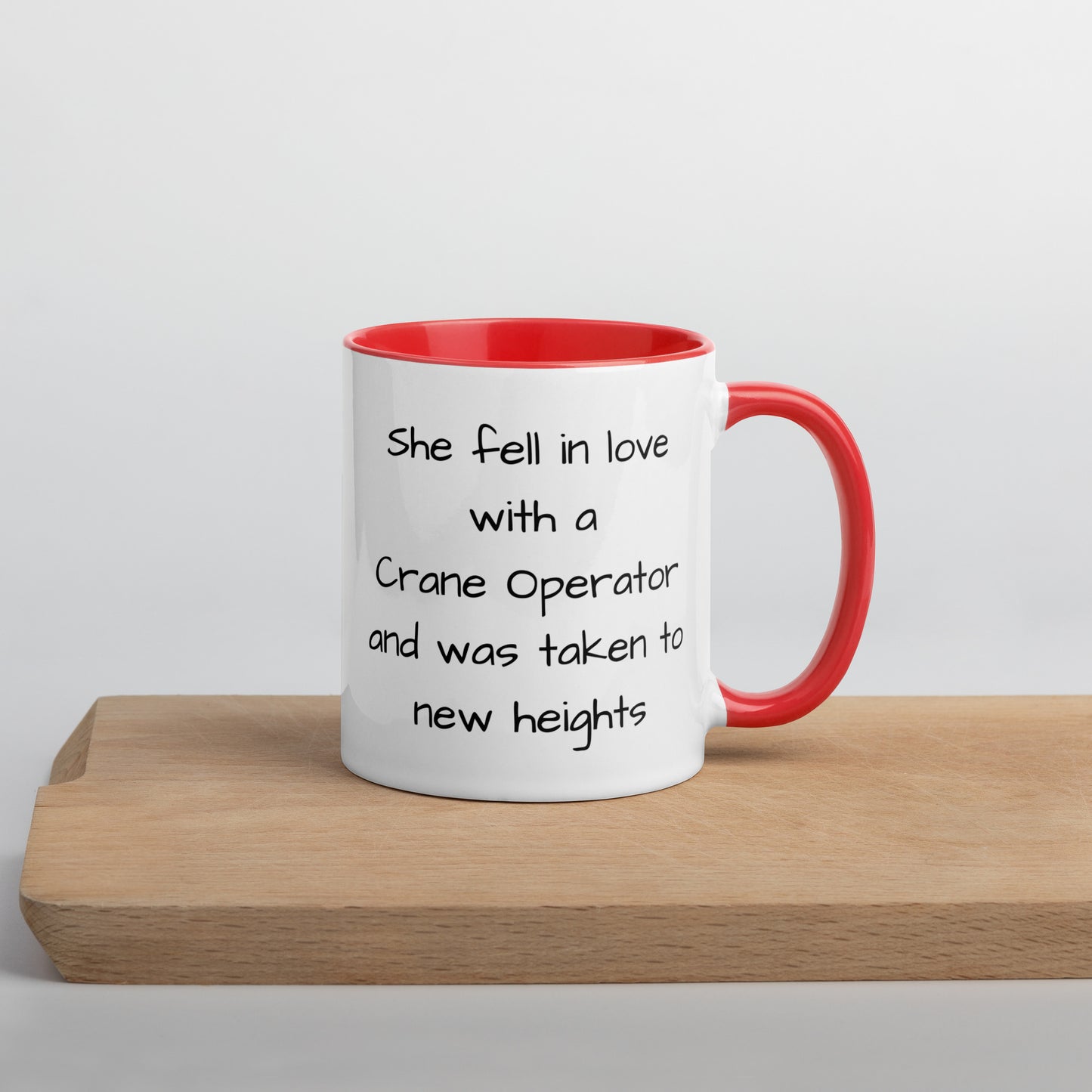 Crane Operator Mug with Color Inside