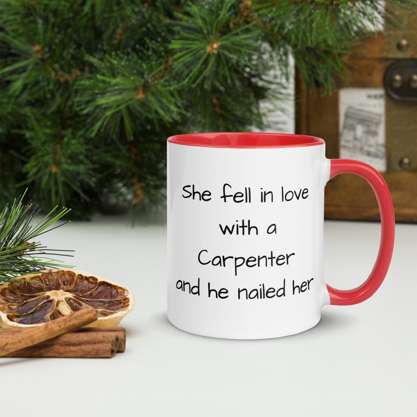 Carpenter Mug with Color Inside