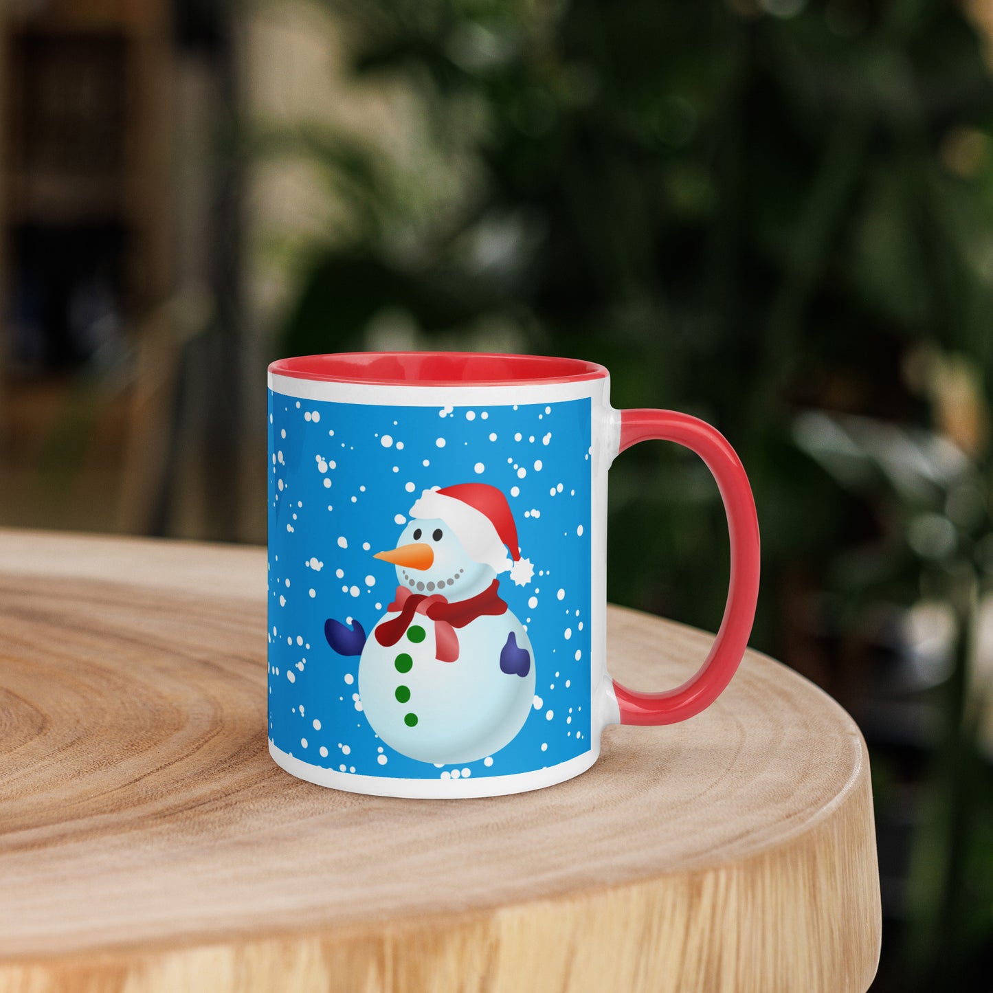 SnowMen Mug with Colour Inside