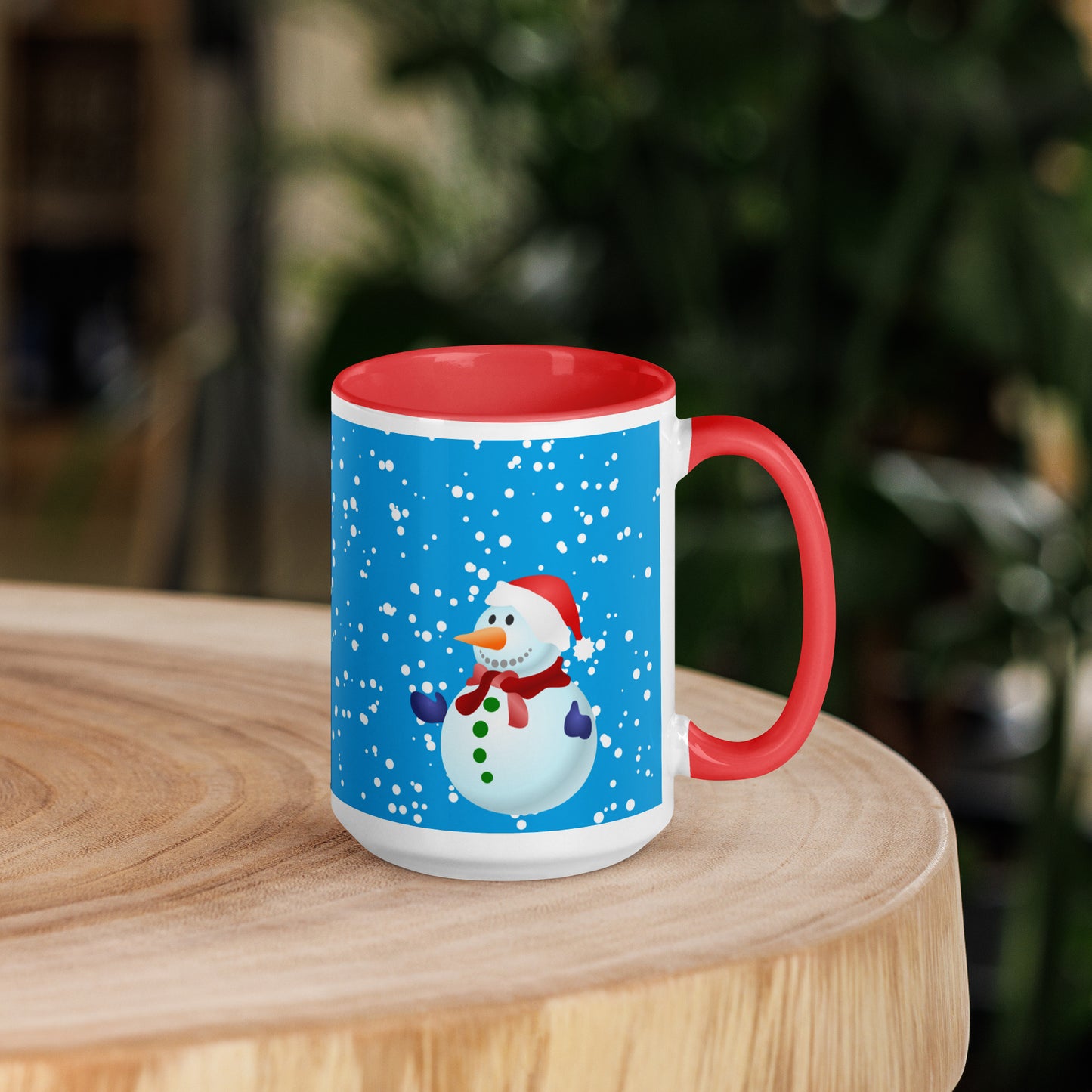 SnowMen Mug with Colour Inside