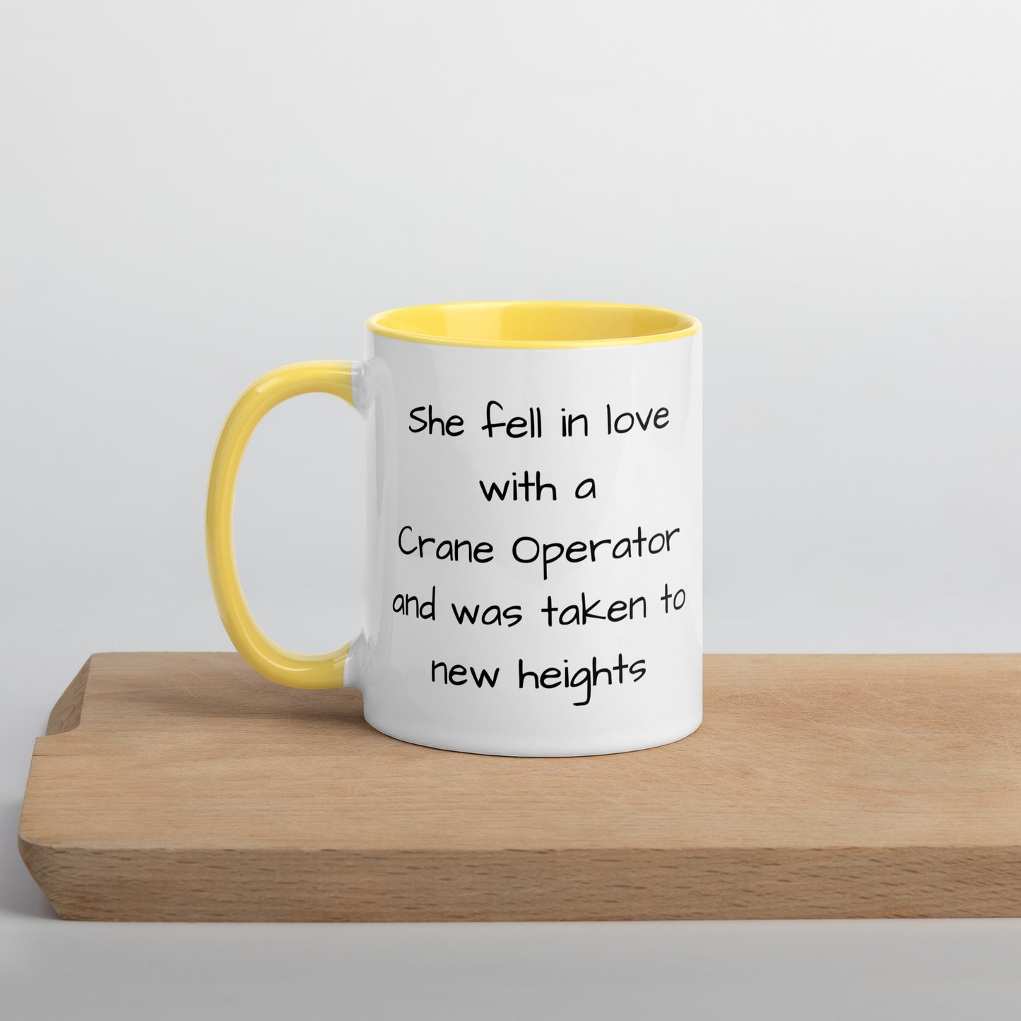 Crane Operator Mug with Color Inside