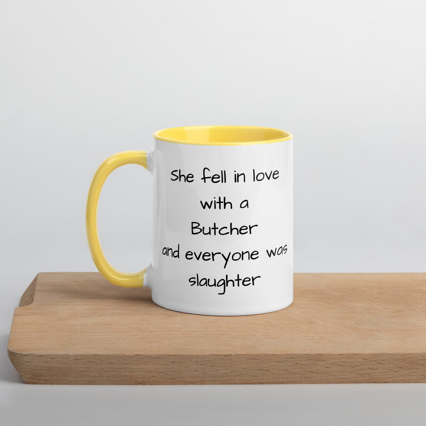 Butcher Mug with Color Inside