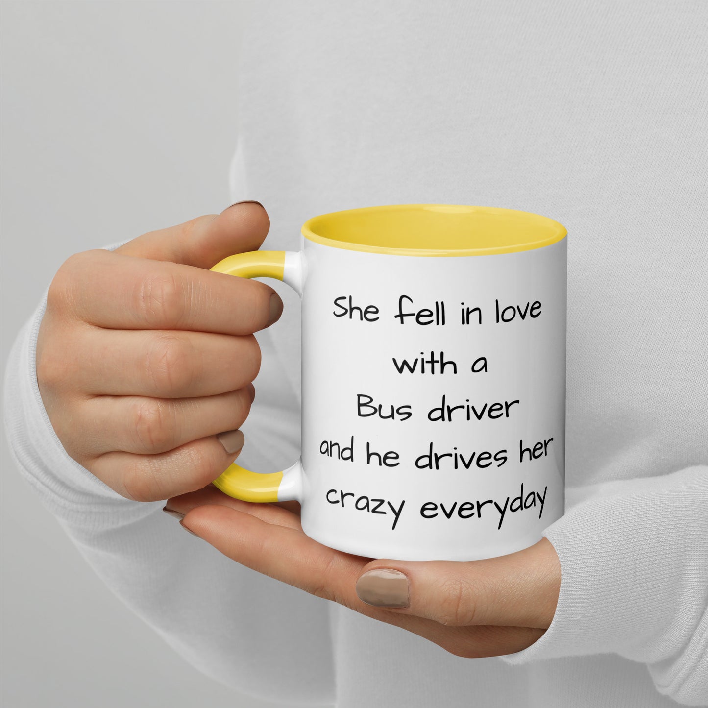 Bus Driver Mug with Color Inside