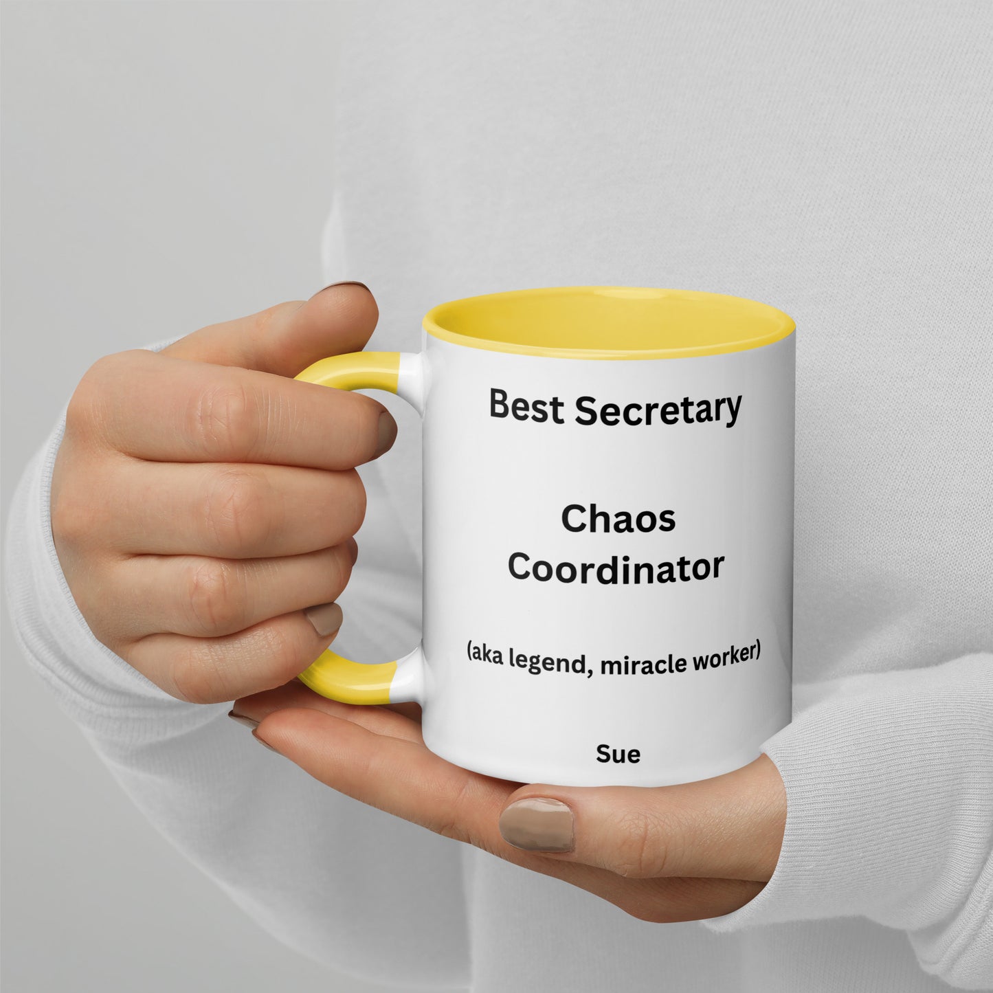 Personalised Surgical Secretary Mug with Colour Inside