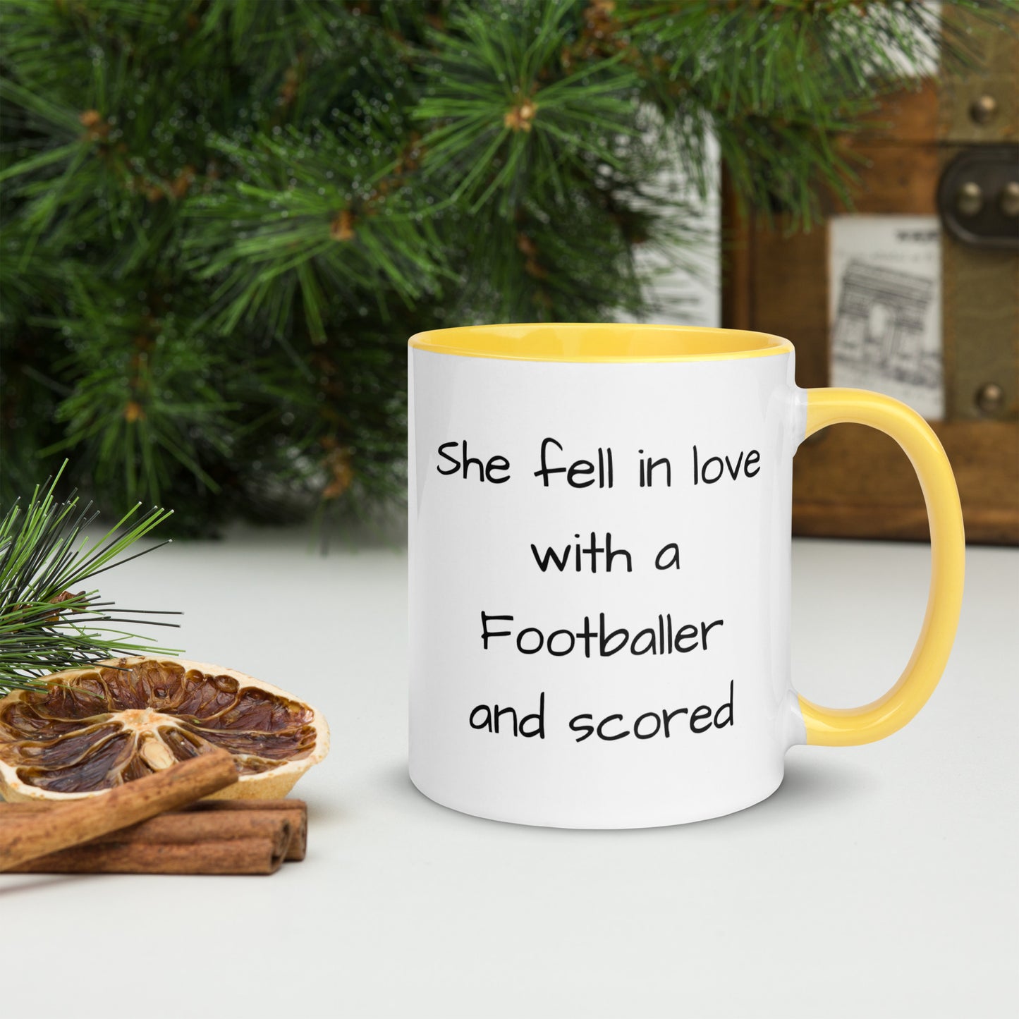 Footballer Mug with Color Inside