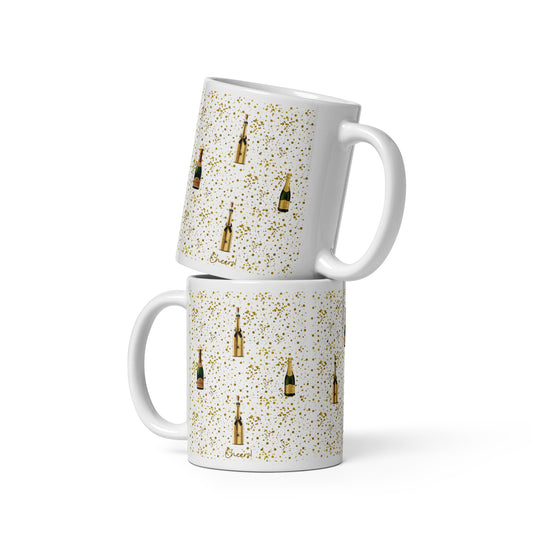 Cheers Mug, Champagne Mug, Lovely Present Or Christmas Stocking Filler