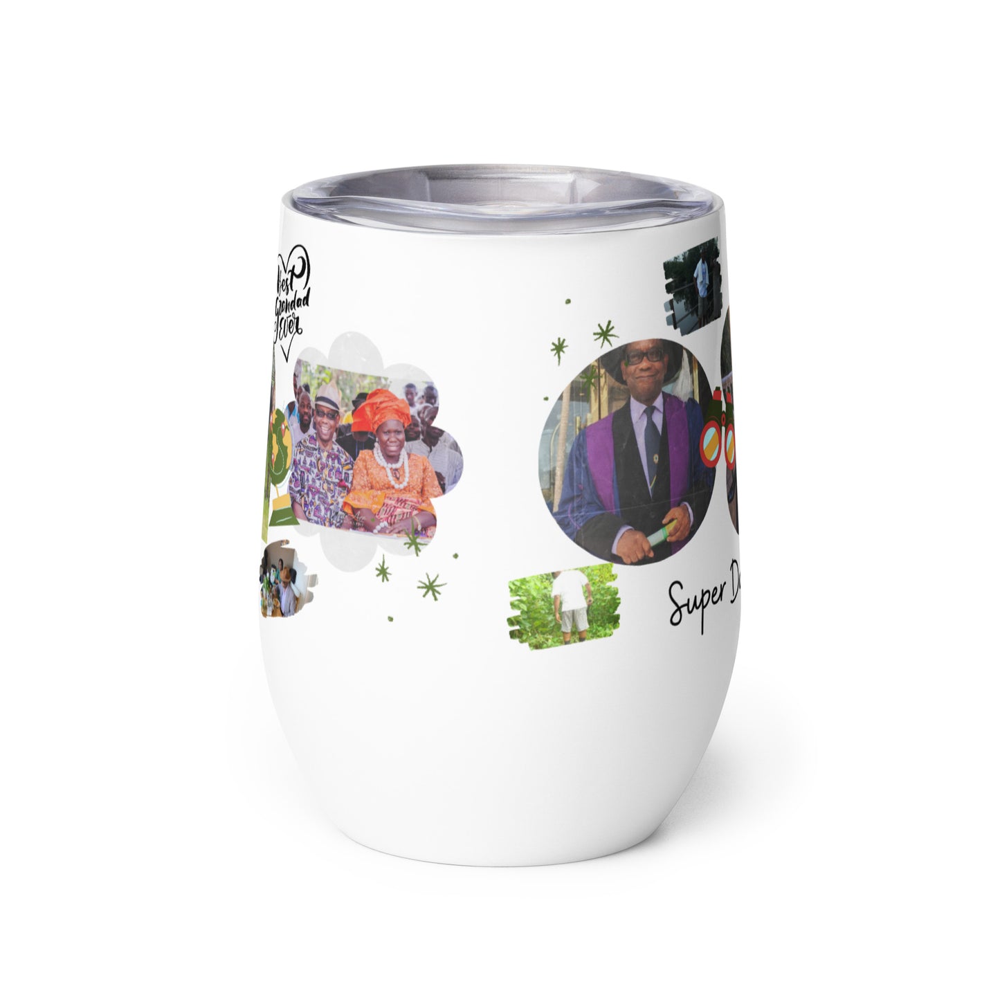 Personalised Dad Wine Tumbler