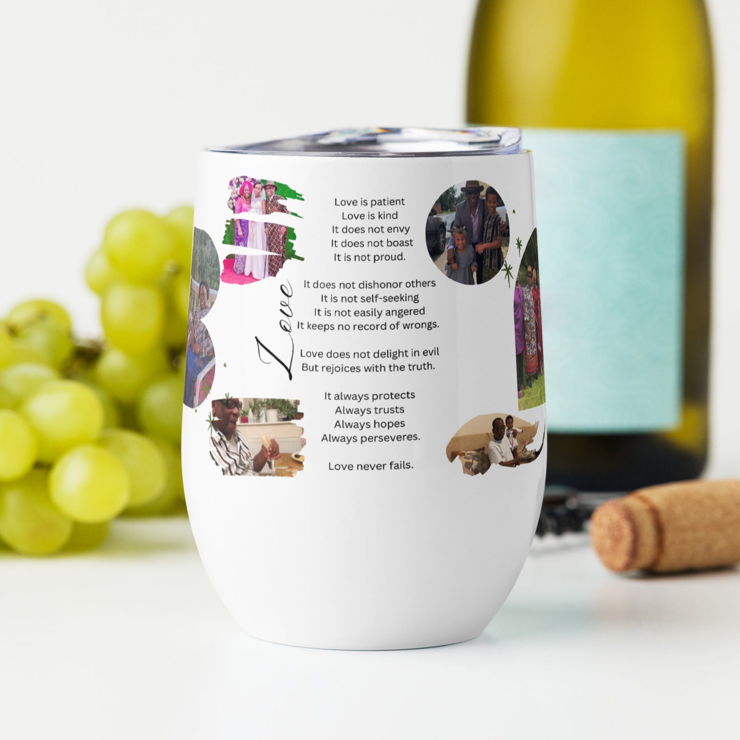 Personalised Dad Wine Tumbler