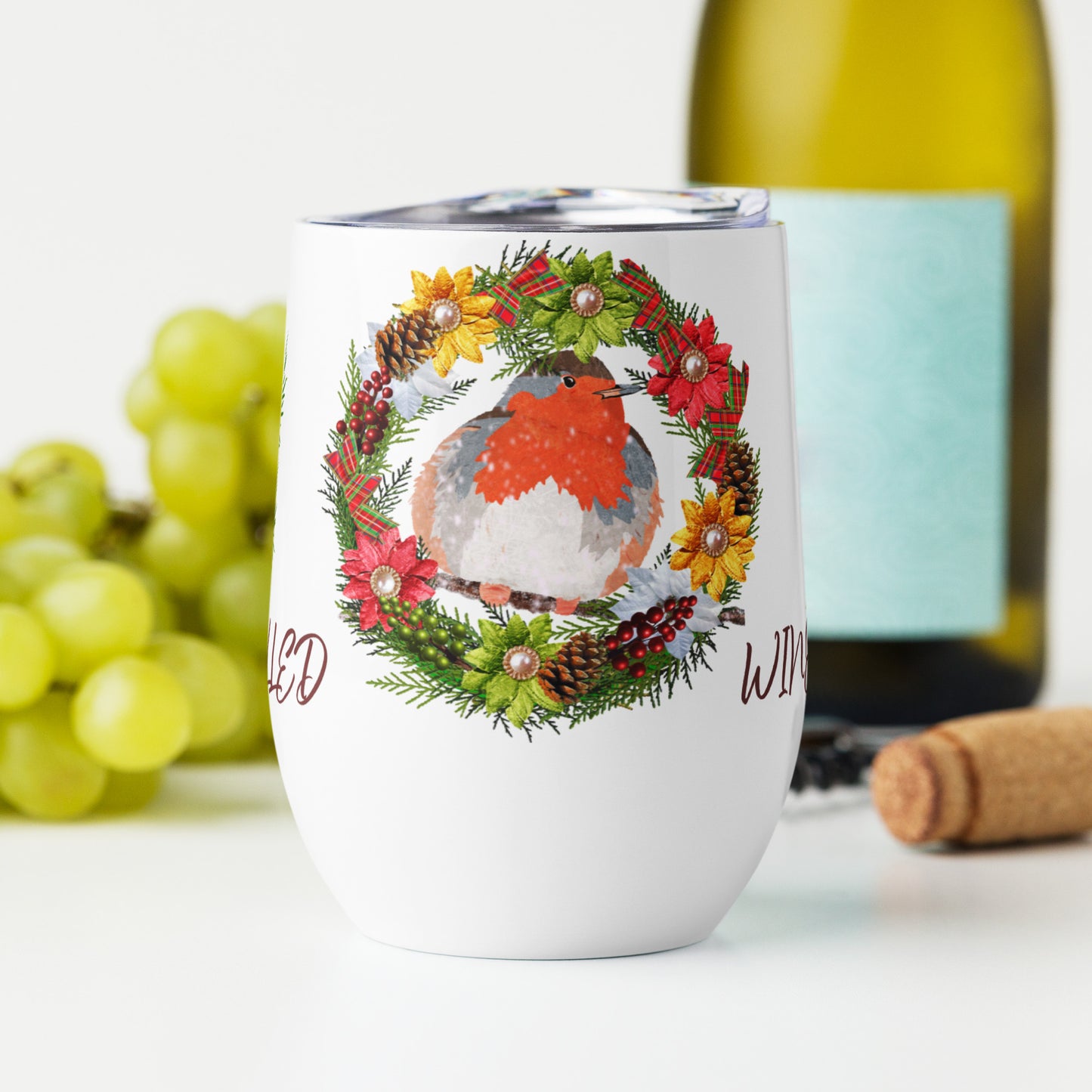 Festive Wine Tumbler