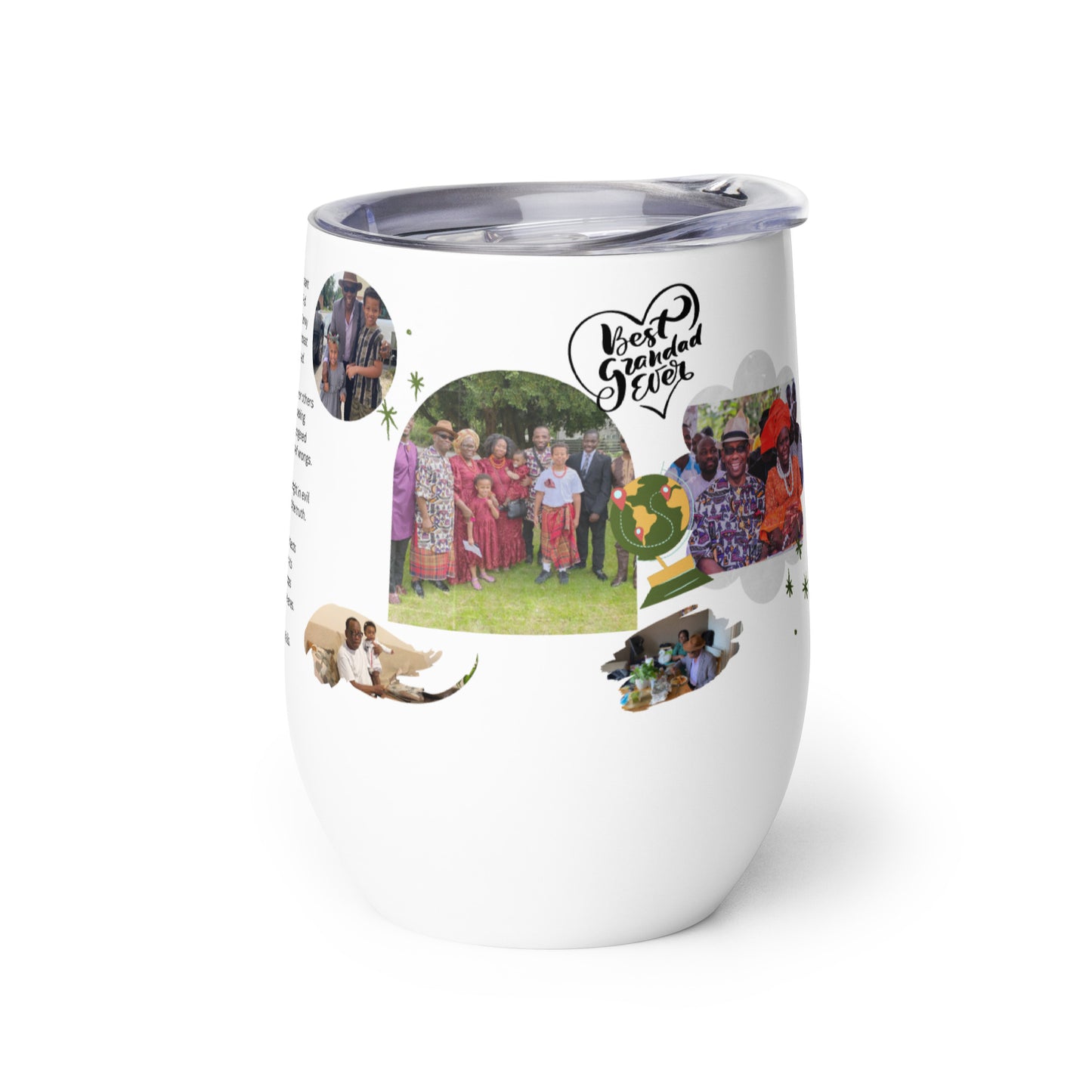 Personalised Dad Wine Tumbler