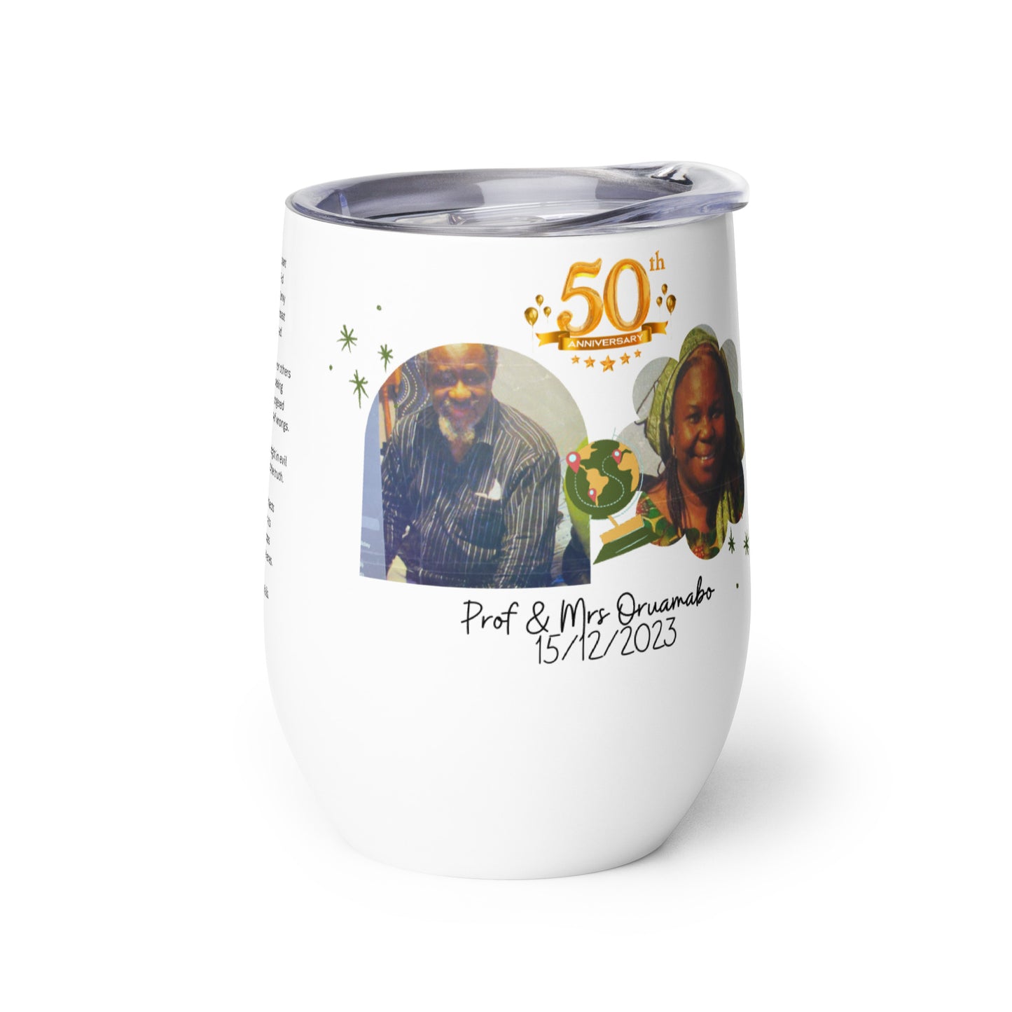 Personalised Prof Wine Tumbler 2