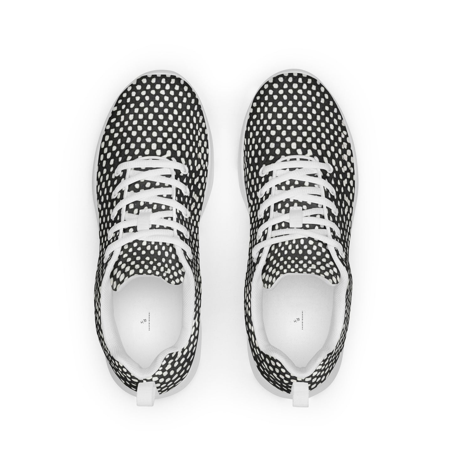 Black White Polka Dots Women’s athletic shoes