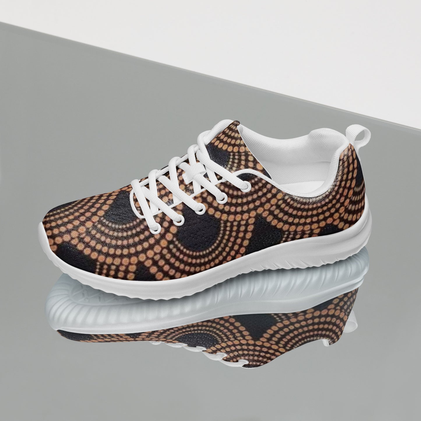 Brown Abstract Women’s athletic shoes