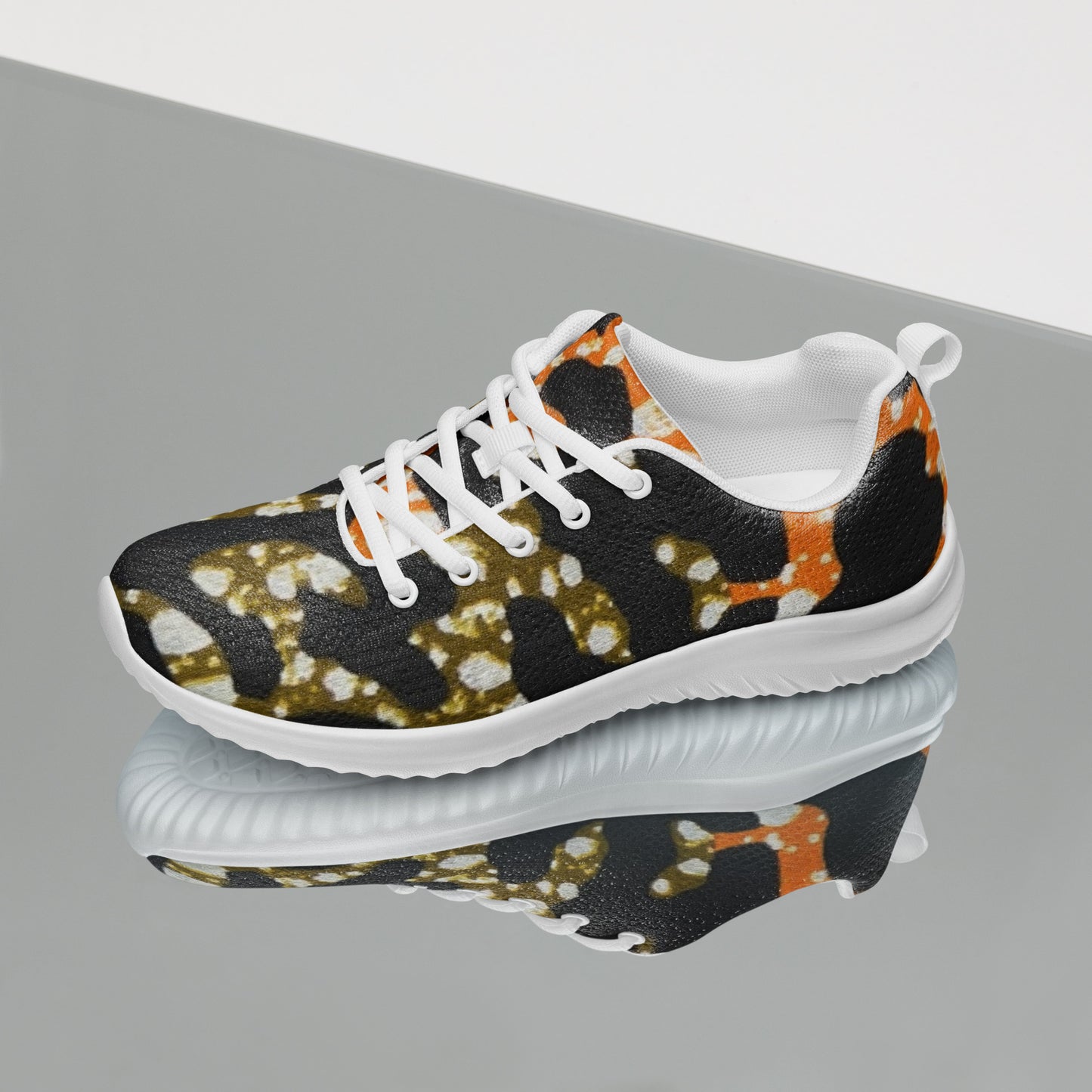 Green Orange Leopard Women’s athletic shoes