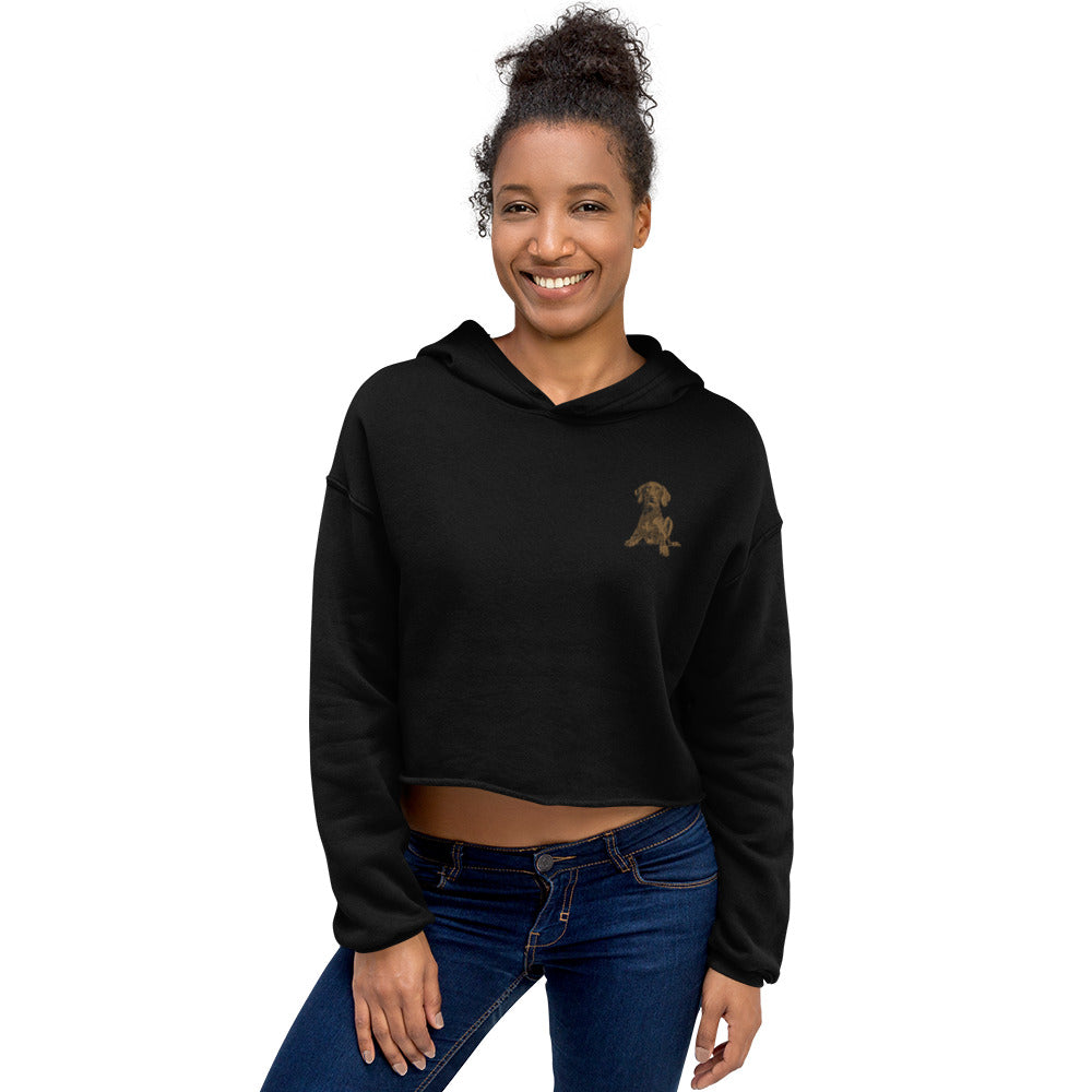 Vizsla Dog Crop Hoodie