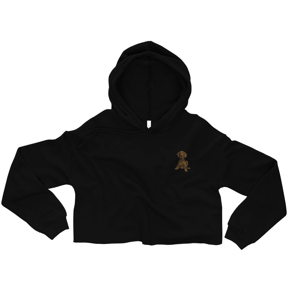 Vizsla Dog Crop Hoodie