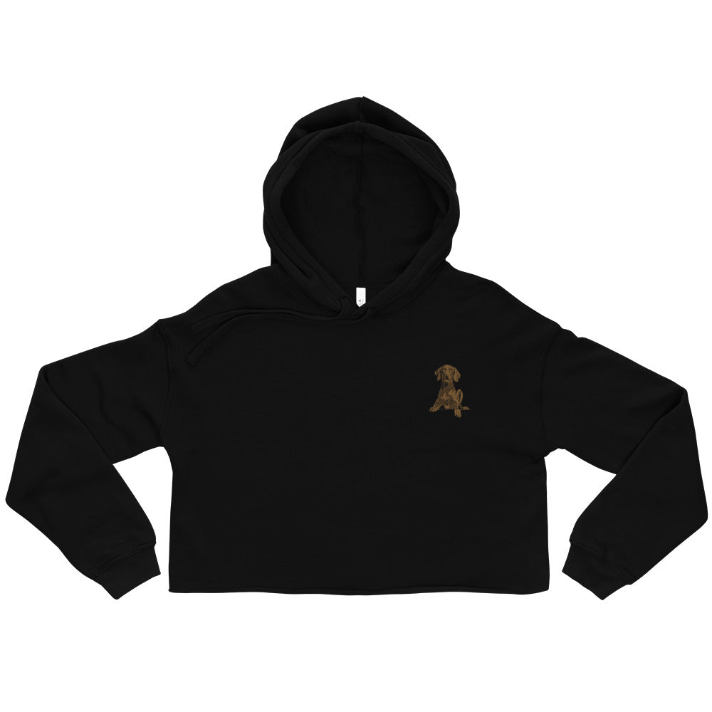 Vizsla Dog Crop Hoodie