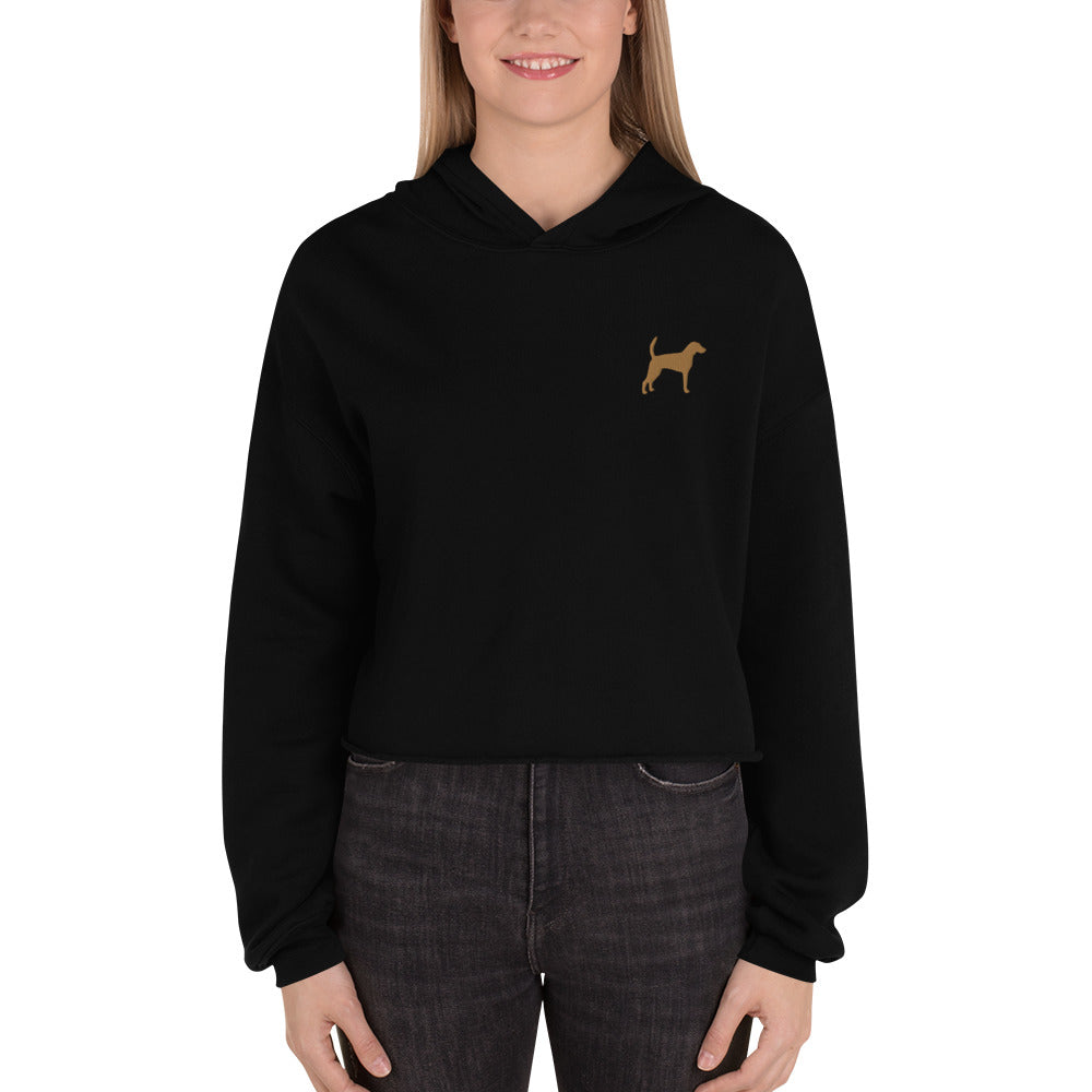 Foxhound Dog Crop Hoodie