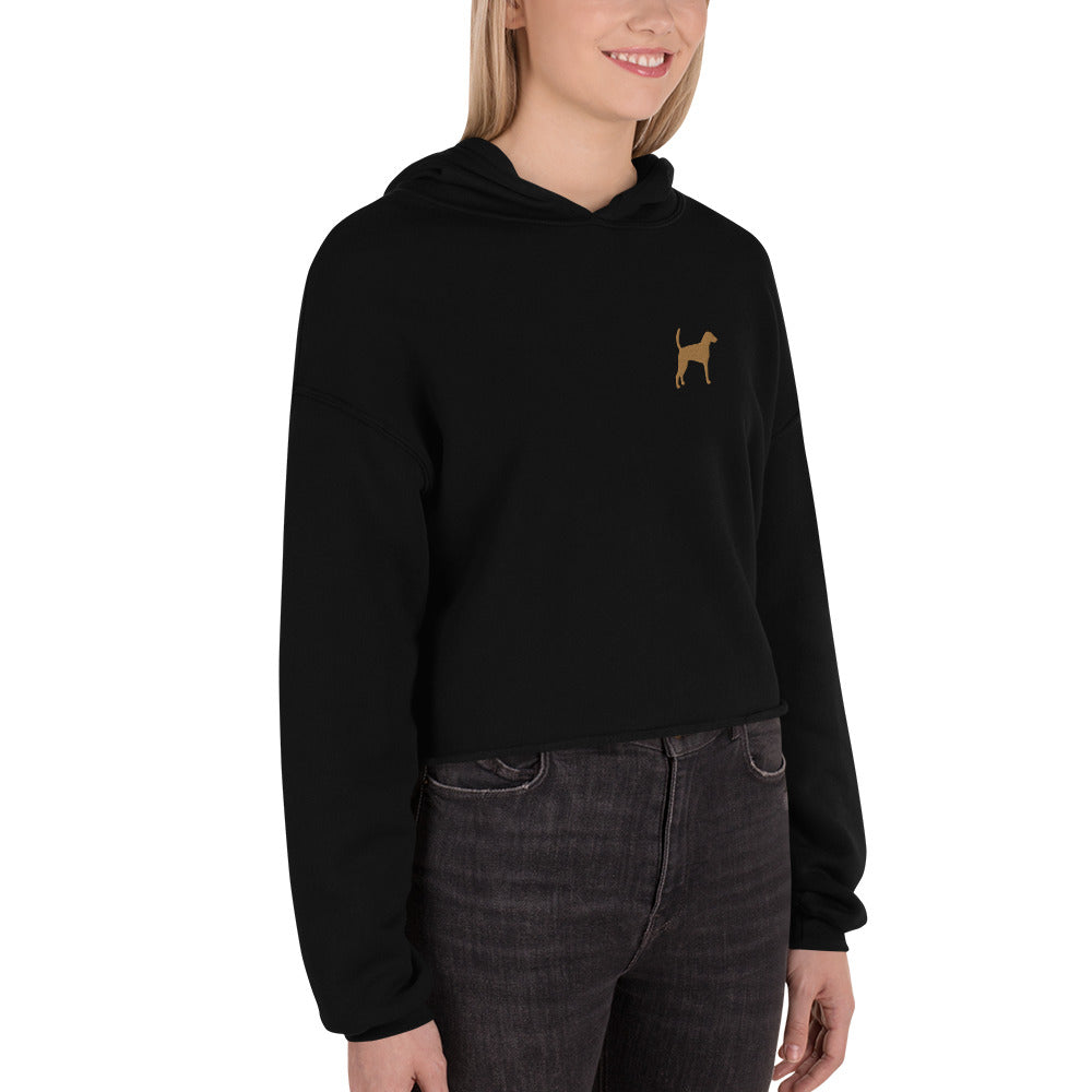 Foxhound Dog Crop Hoodie