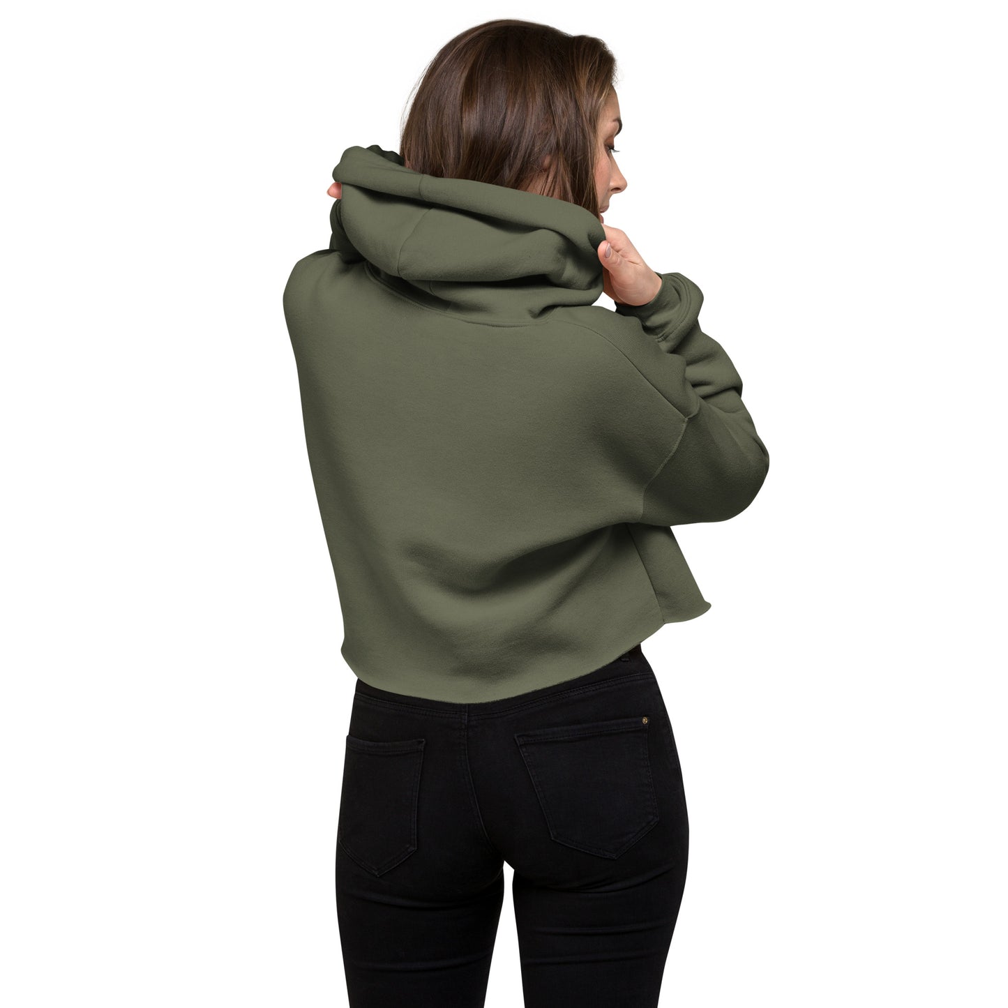 Foxhound Dog Crop Hoodie