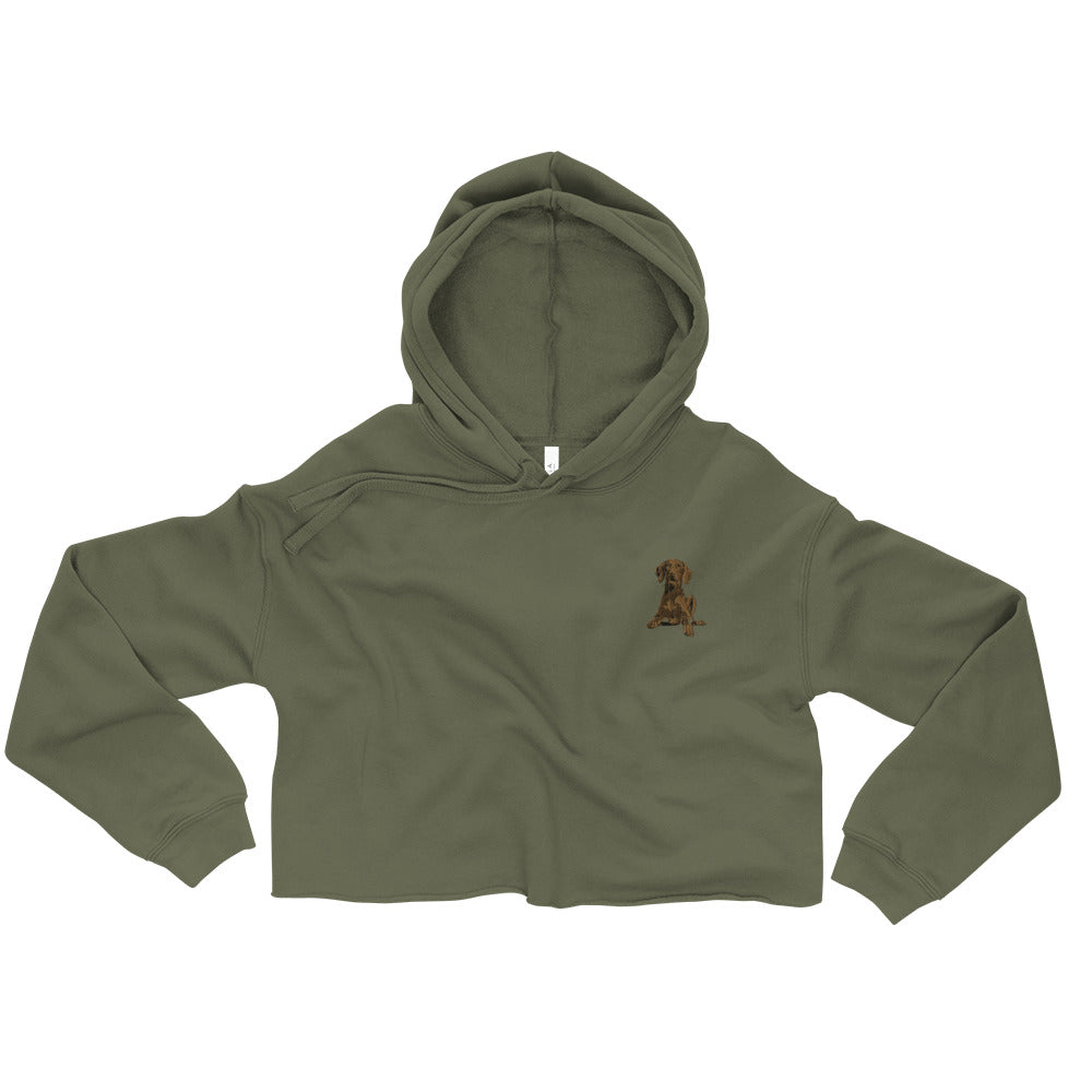 Vizsla Dog Crop Hoodie