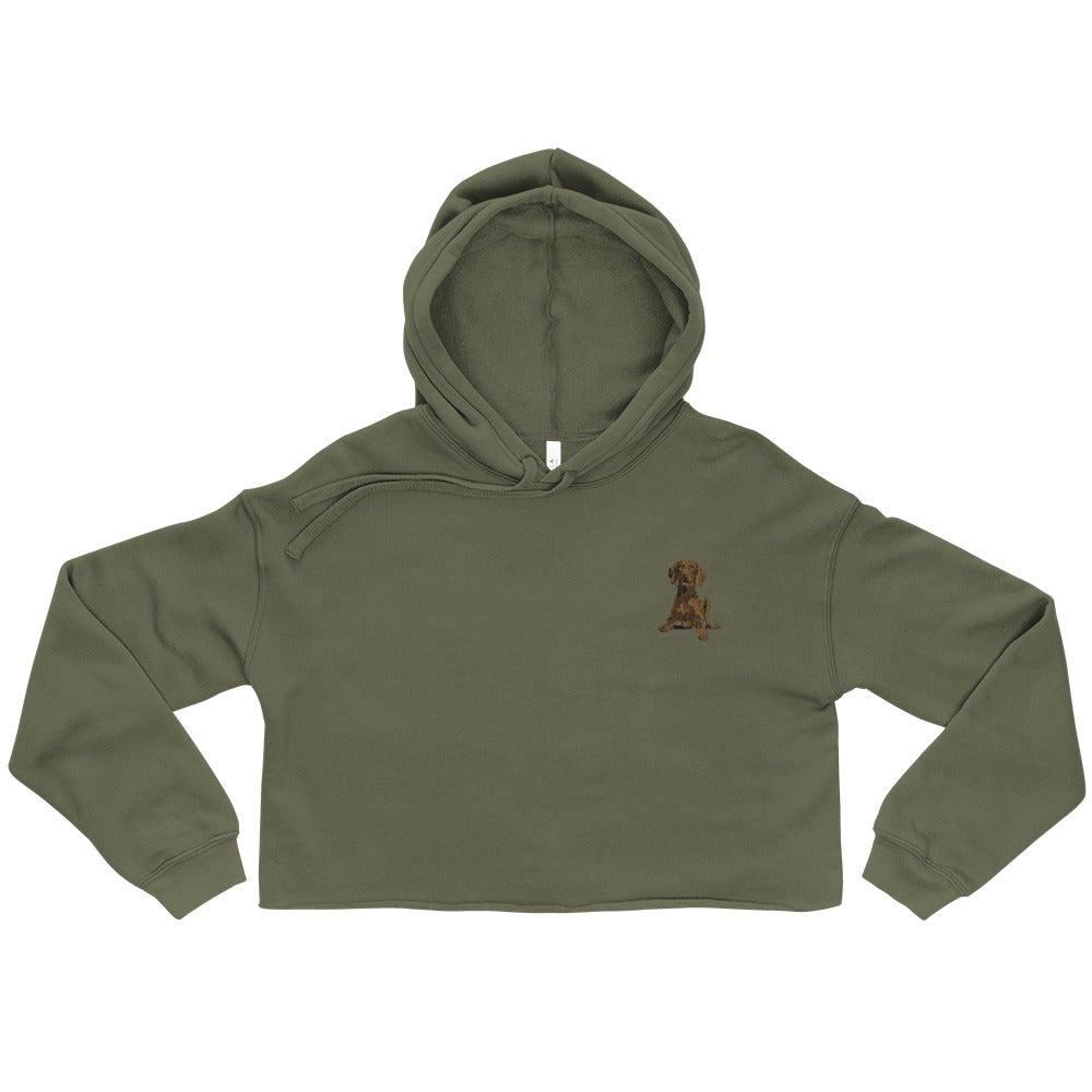 Vizsla Dog Crop Hoodie