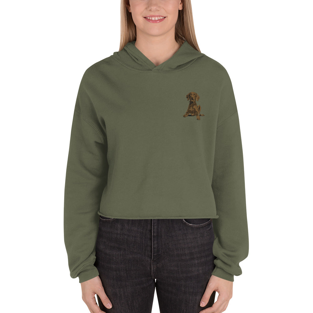 Vizsla Dog Crop Hoodie