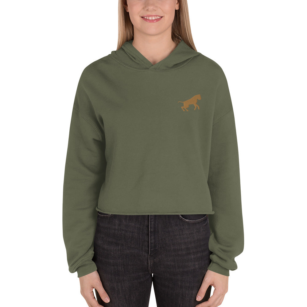 American Mastiff Dog Crop Hoodie