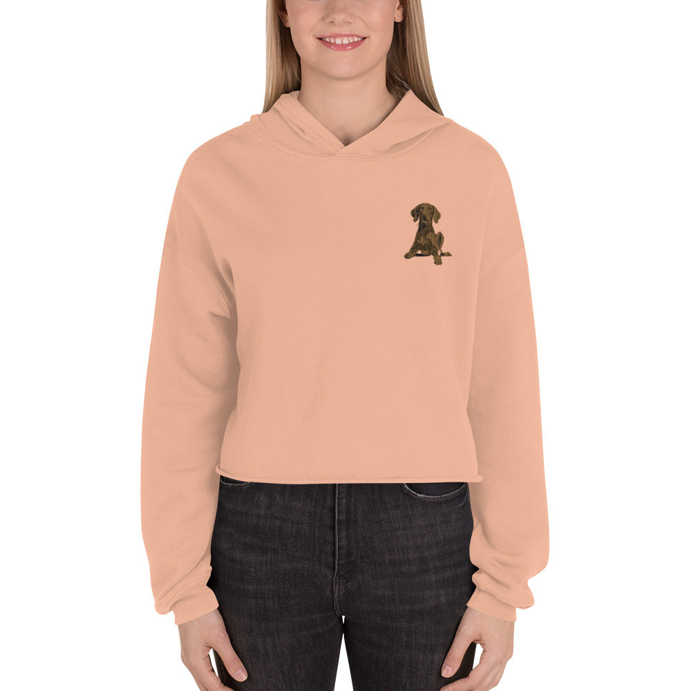 Vizsla Dog Crop Hoodie