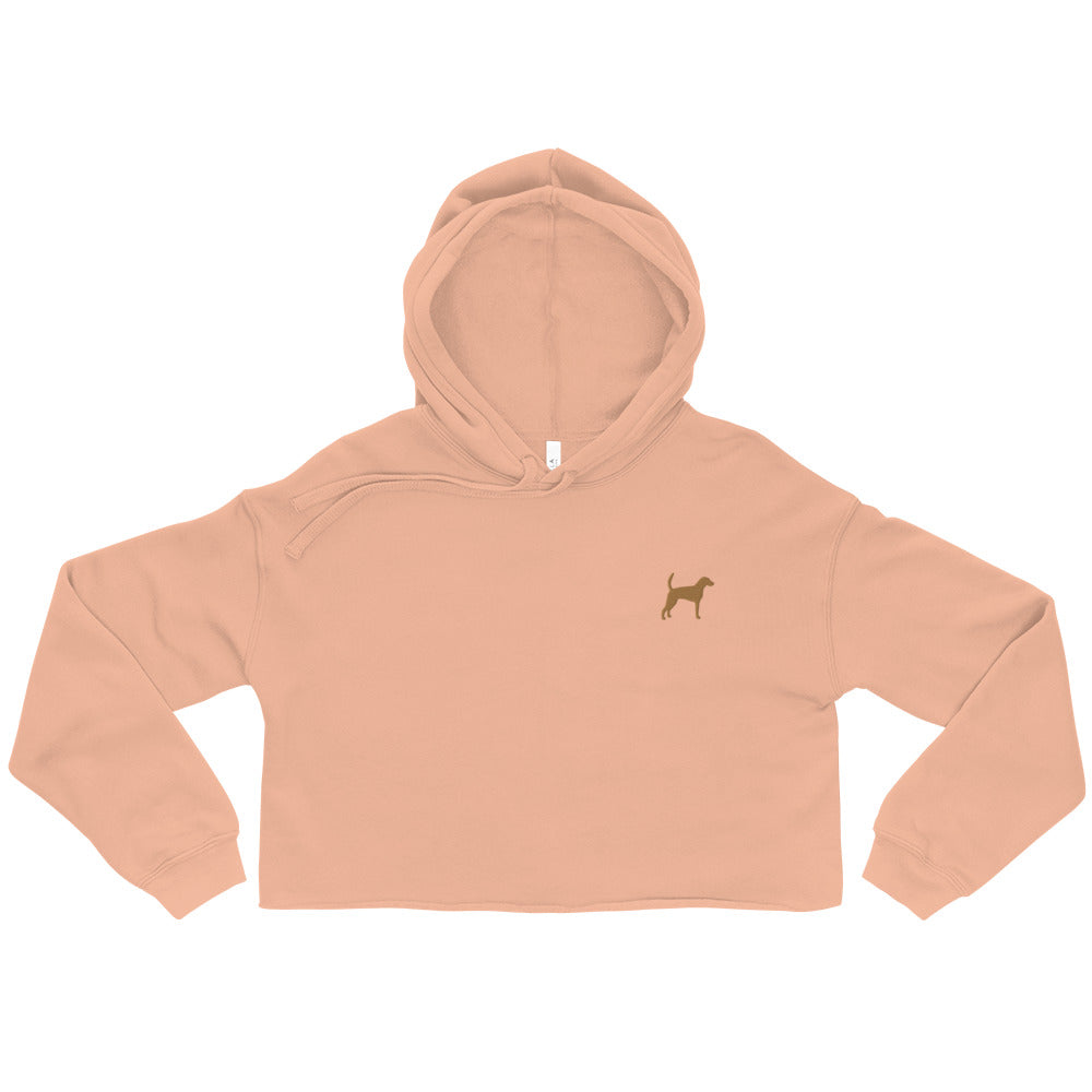 Foxhound Dog Crop Hoodie