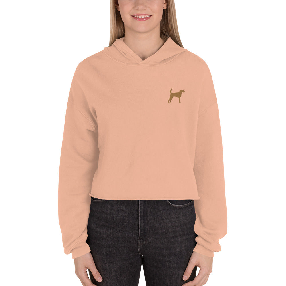 Foxhound Dog Crop Hoodie