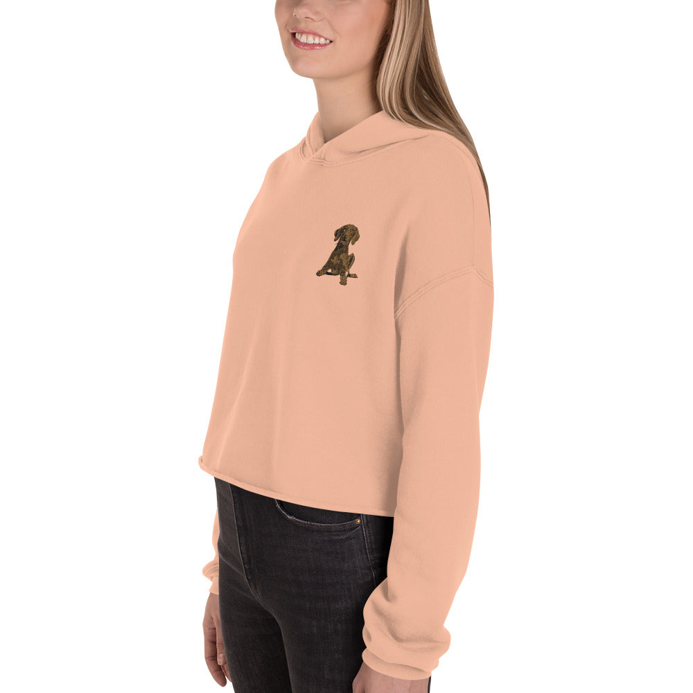 Vizsla Dog Crop Hoodie